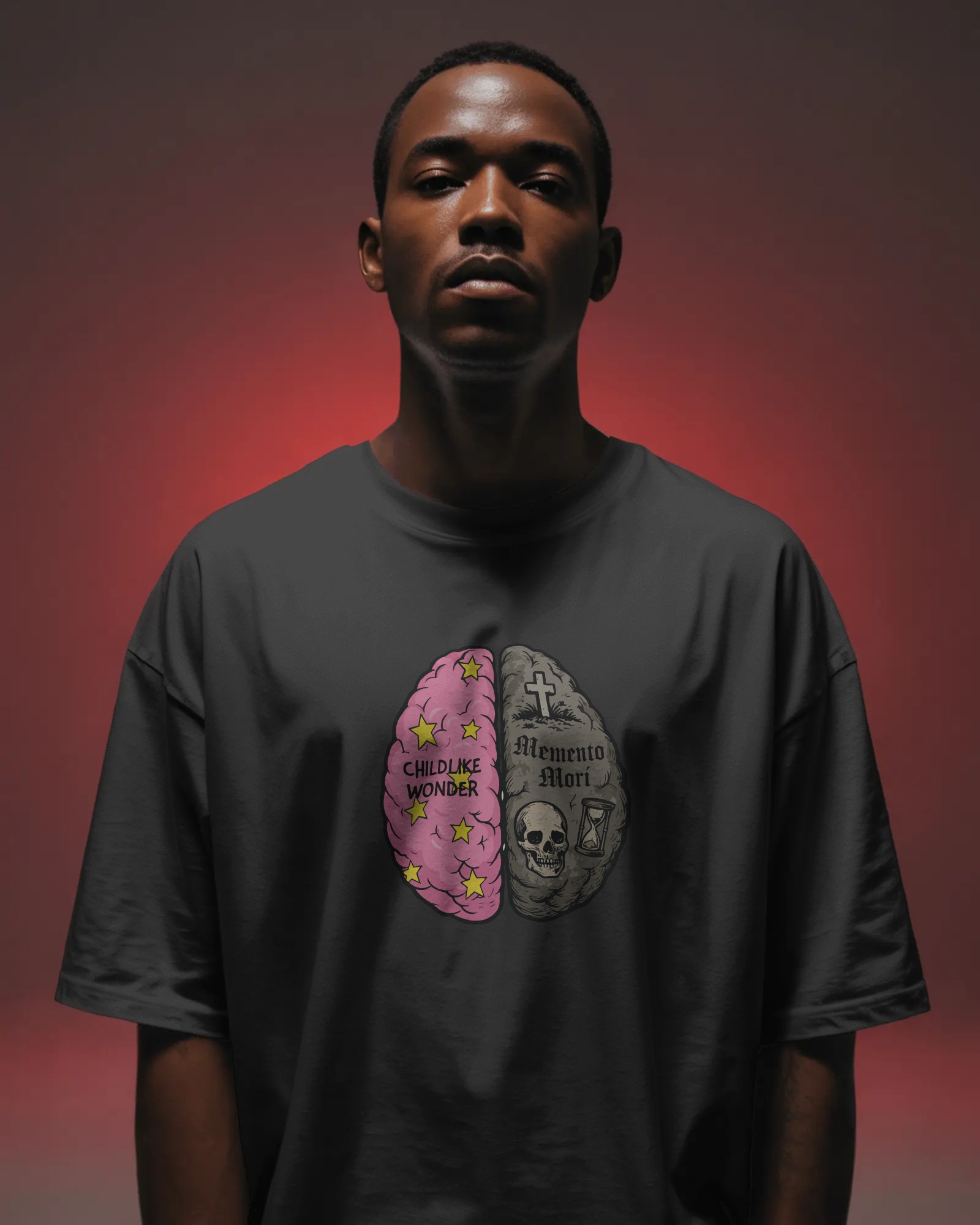 Memento Mori Unisex Siyah Tişört