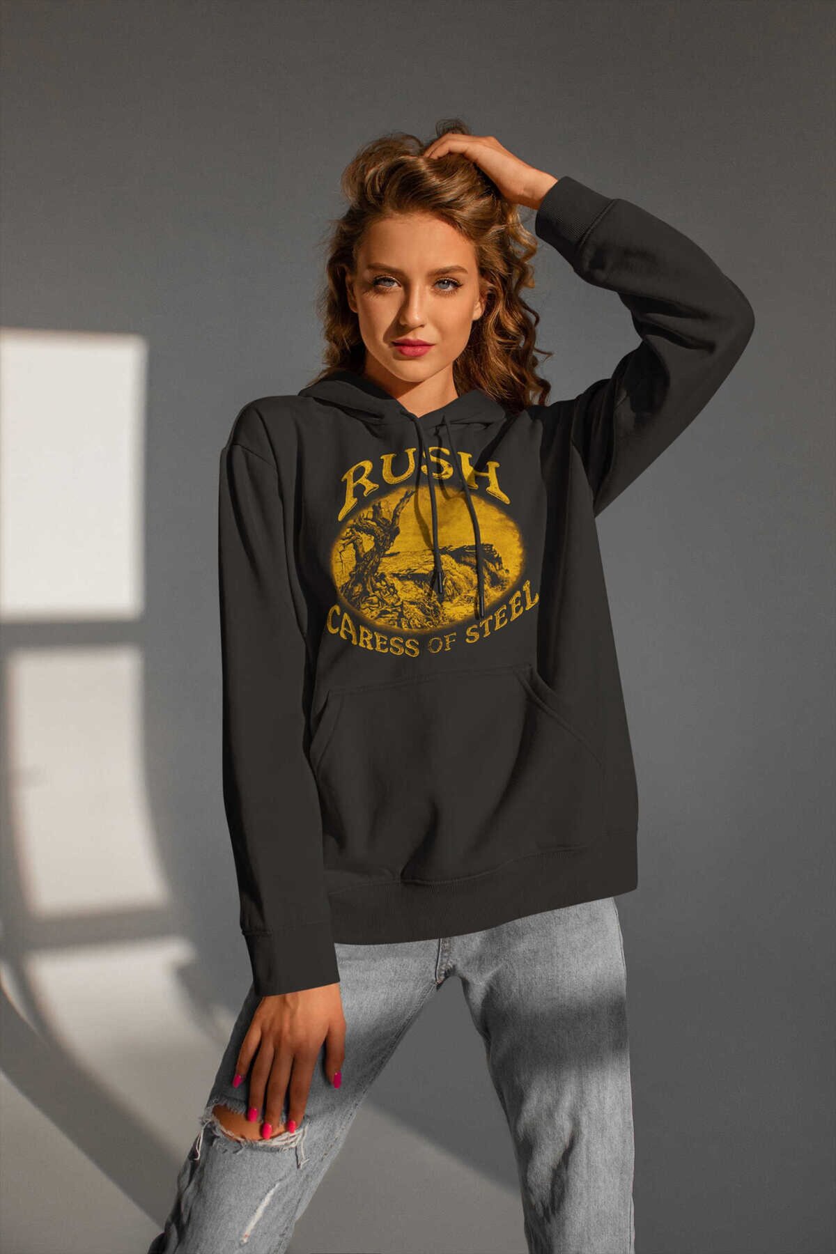 Rush Dijital Baskı Kapüşonlu Unisex Sweatshirt