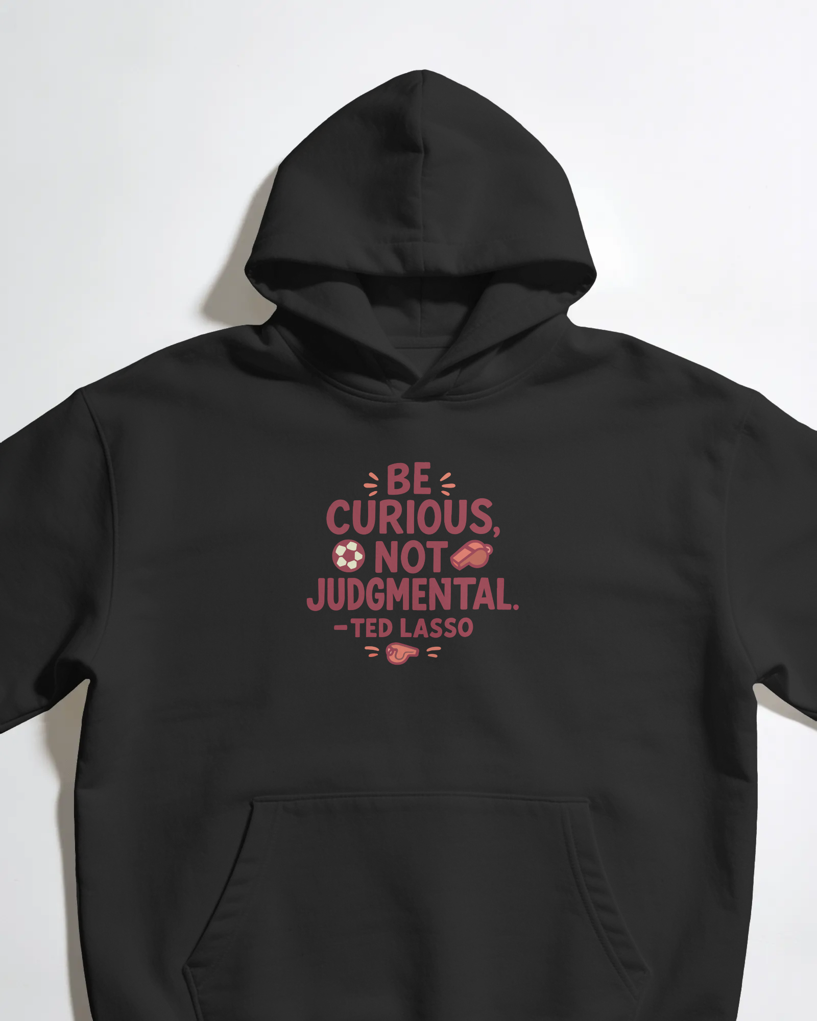 Ted Lasso Siyah Kapüşonlu Sweatshirt
