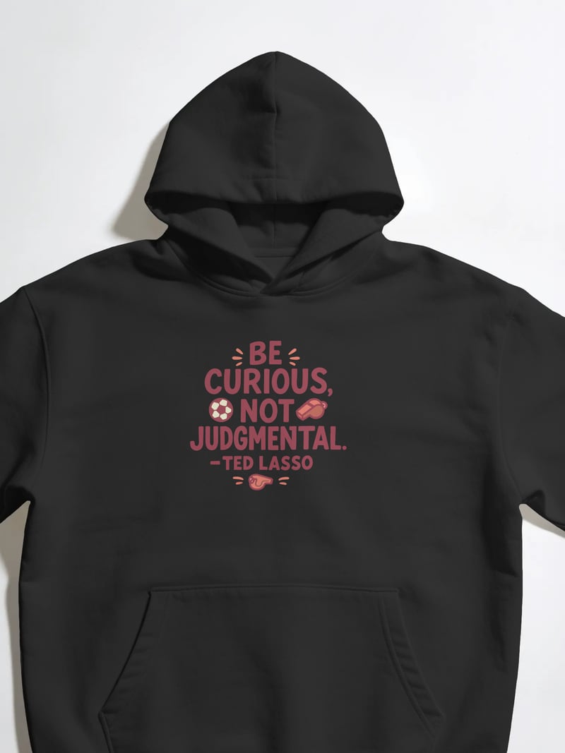 Ted Lasso Siyah Kapüşonlu Sweatshirt