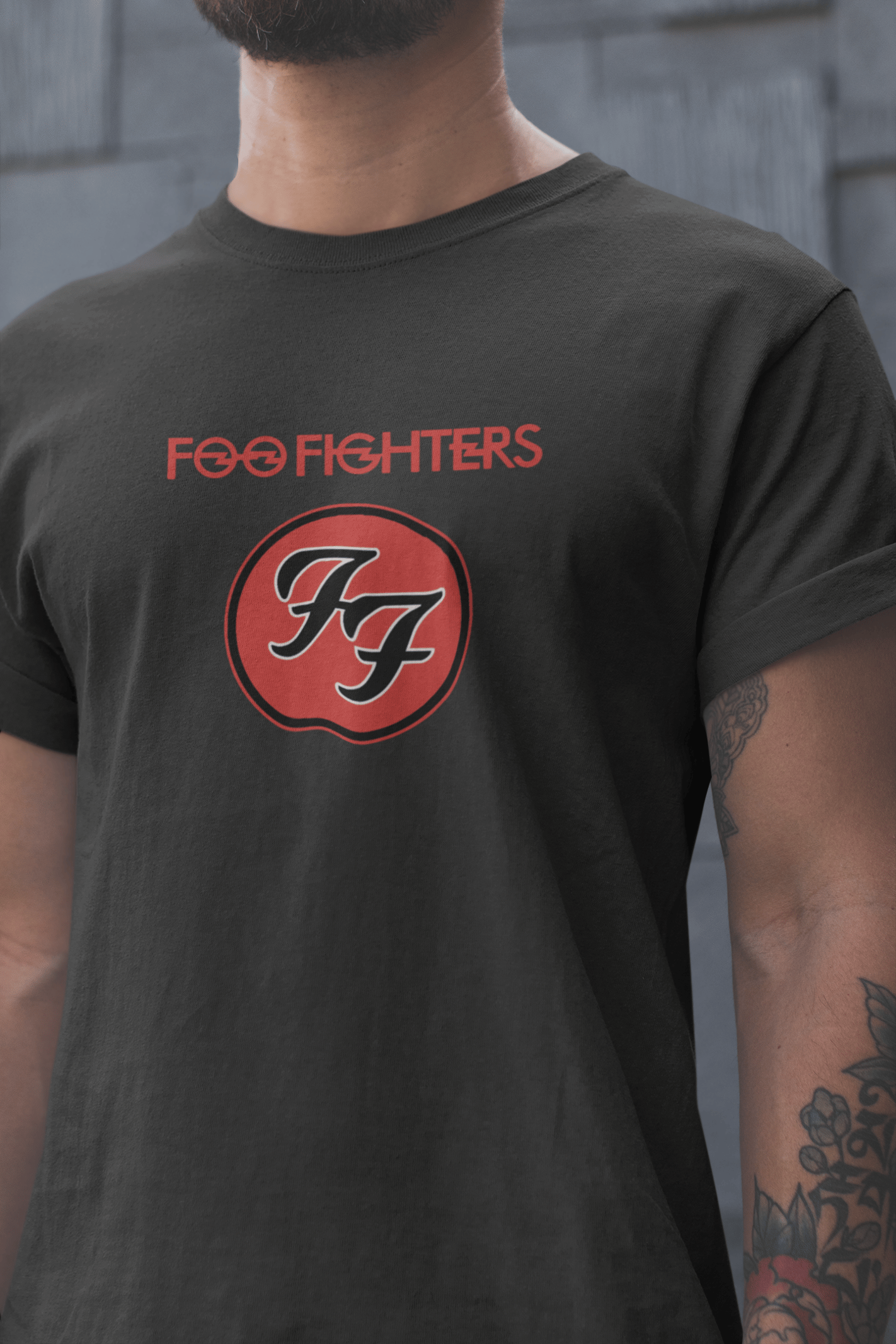 Foo Fighters Unisex Siyah Tişört