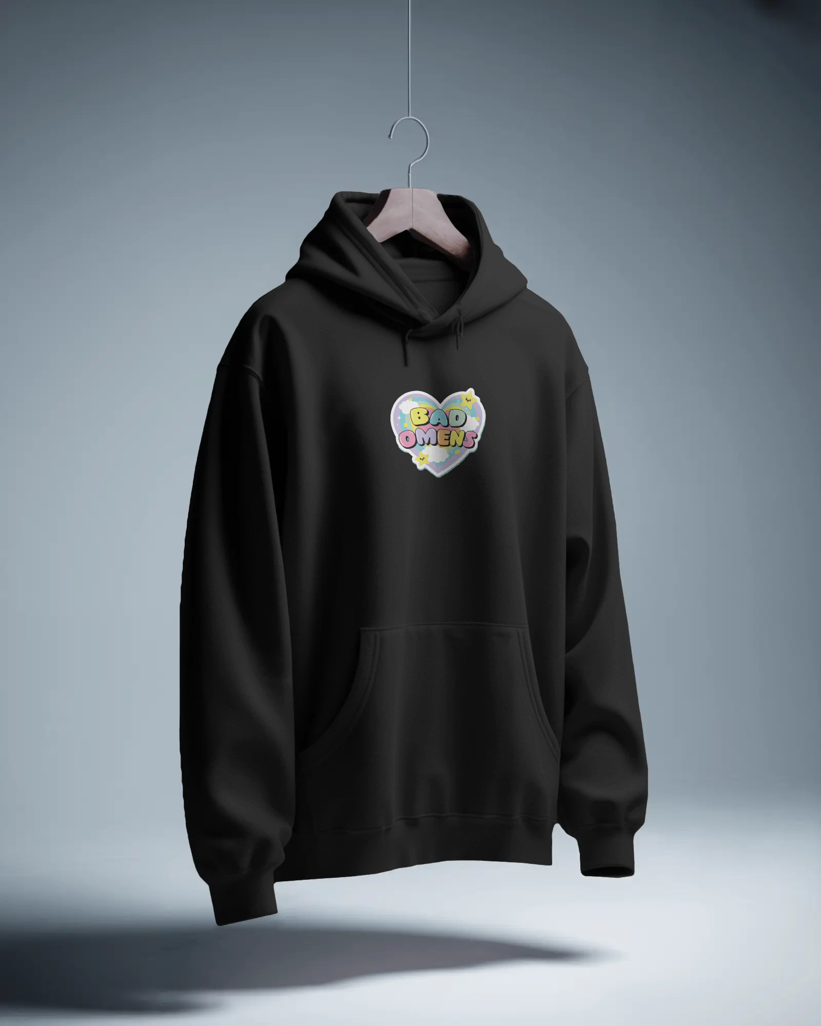 Bad Omens Siyah Kapüşonlu Sweatshirt