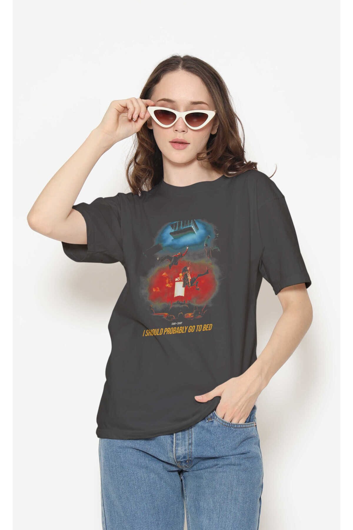 Dan + Shay Dijital Baskı Siyah Unisex Tişört