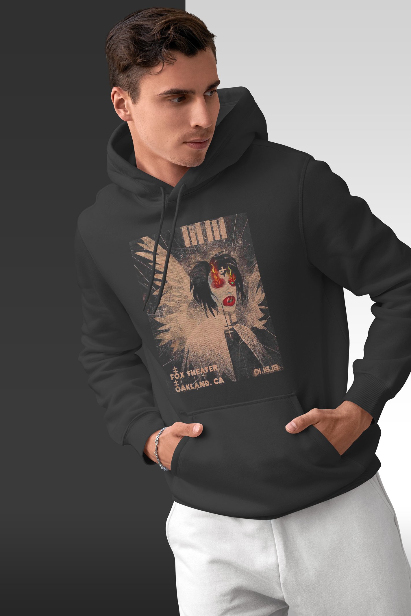 Marilyn Manson Kapüşonlu Unisex Sweatshirt
