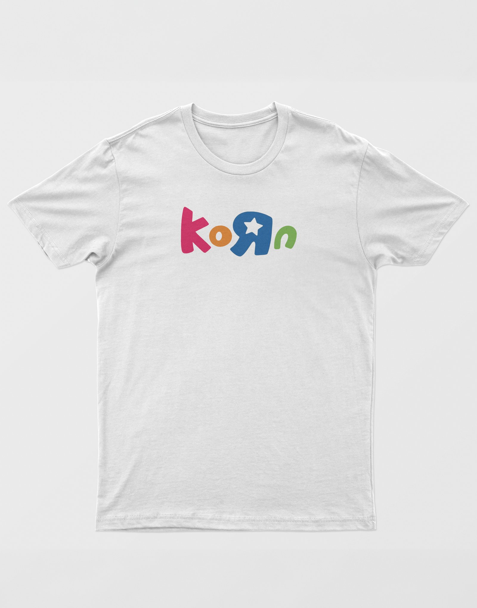 Korn Unisex Beyaz Tişört