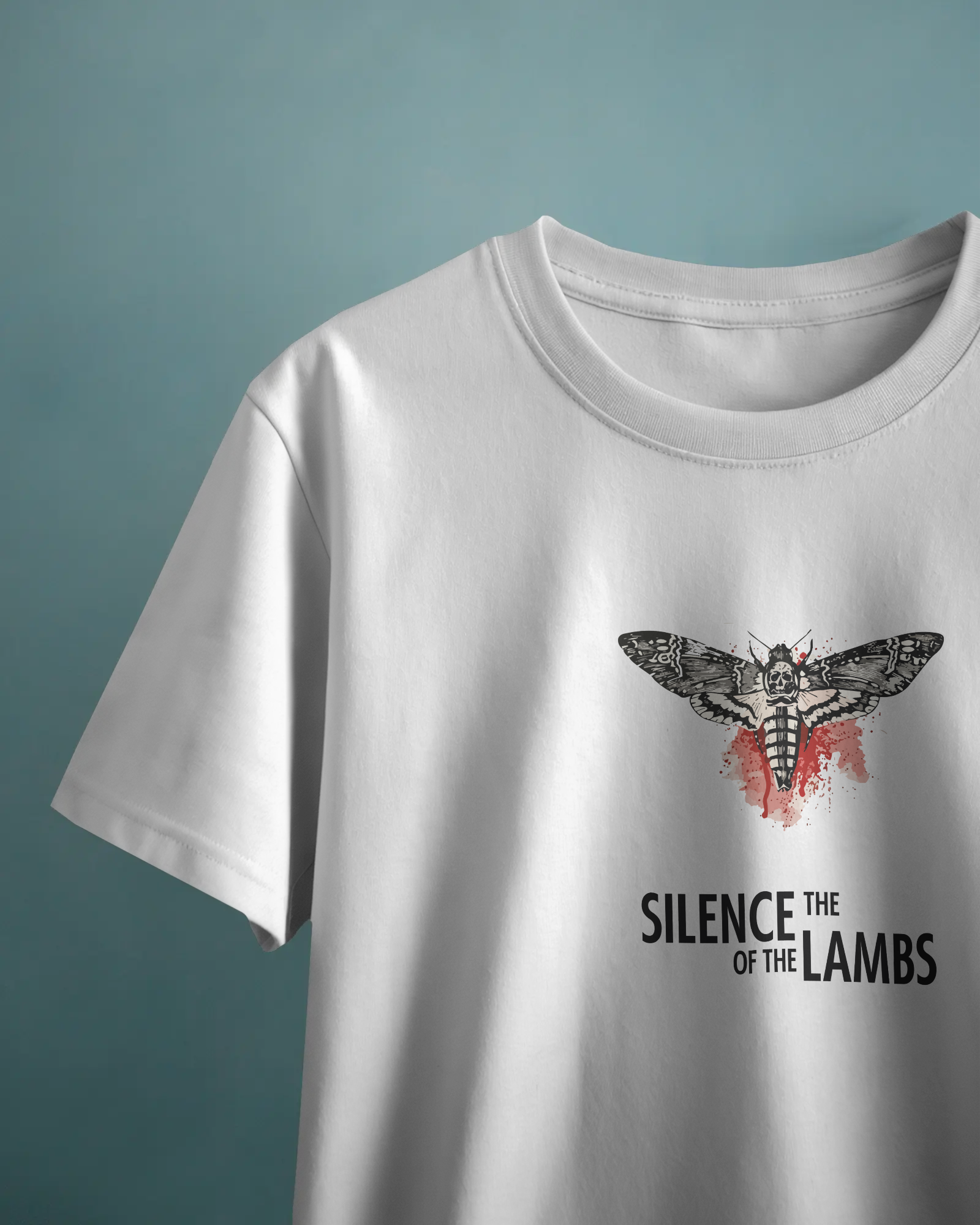 The Silence of the Lambs Kelebek Beyaz Tişört