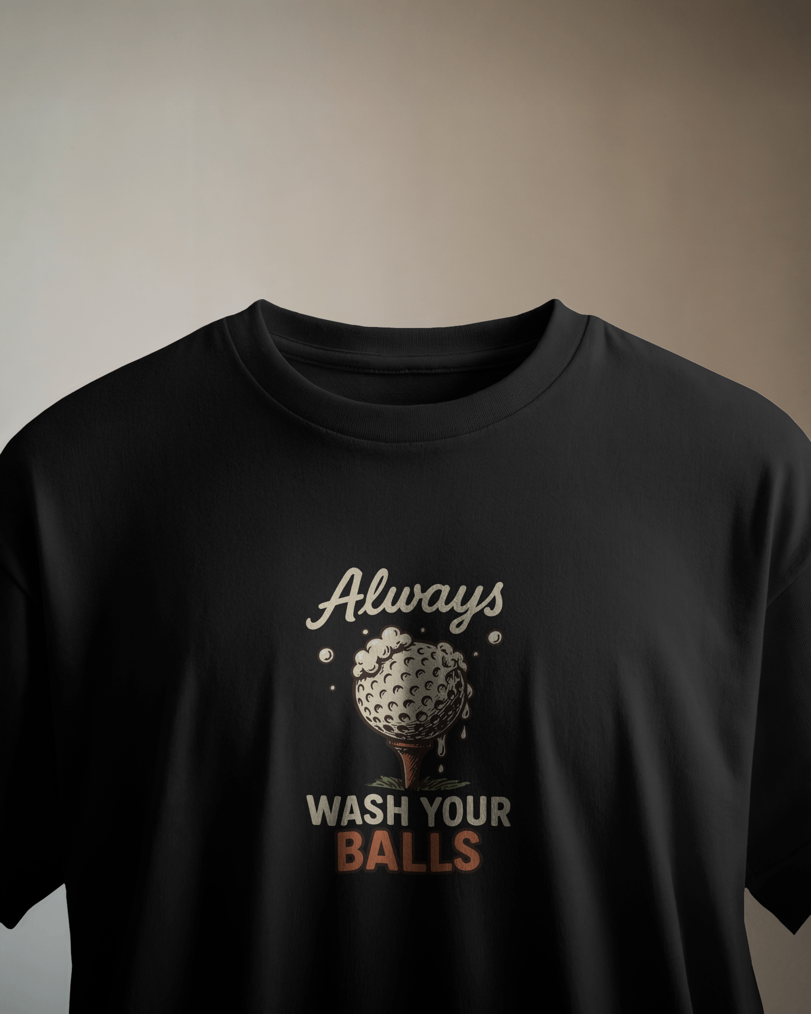 Wash Your Balls Siyah Tişört