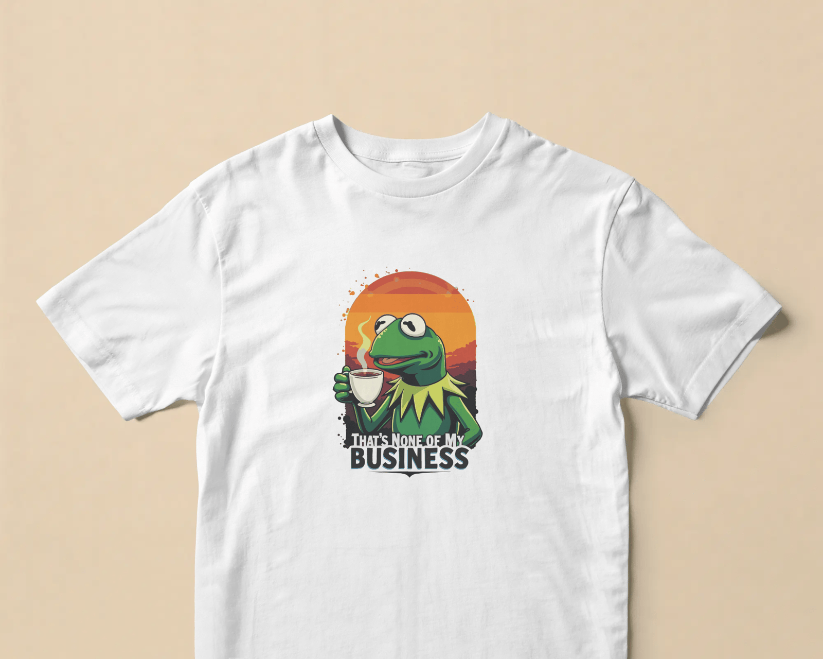 None of my Business Beyaz Tişört