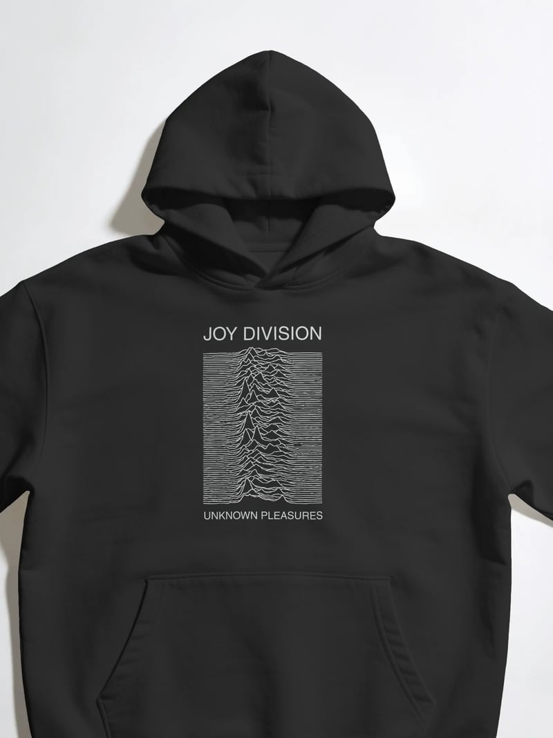 Joy Division Siyah Kapüşonlu Sweatshirt