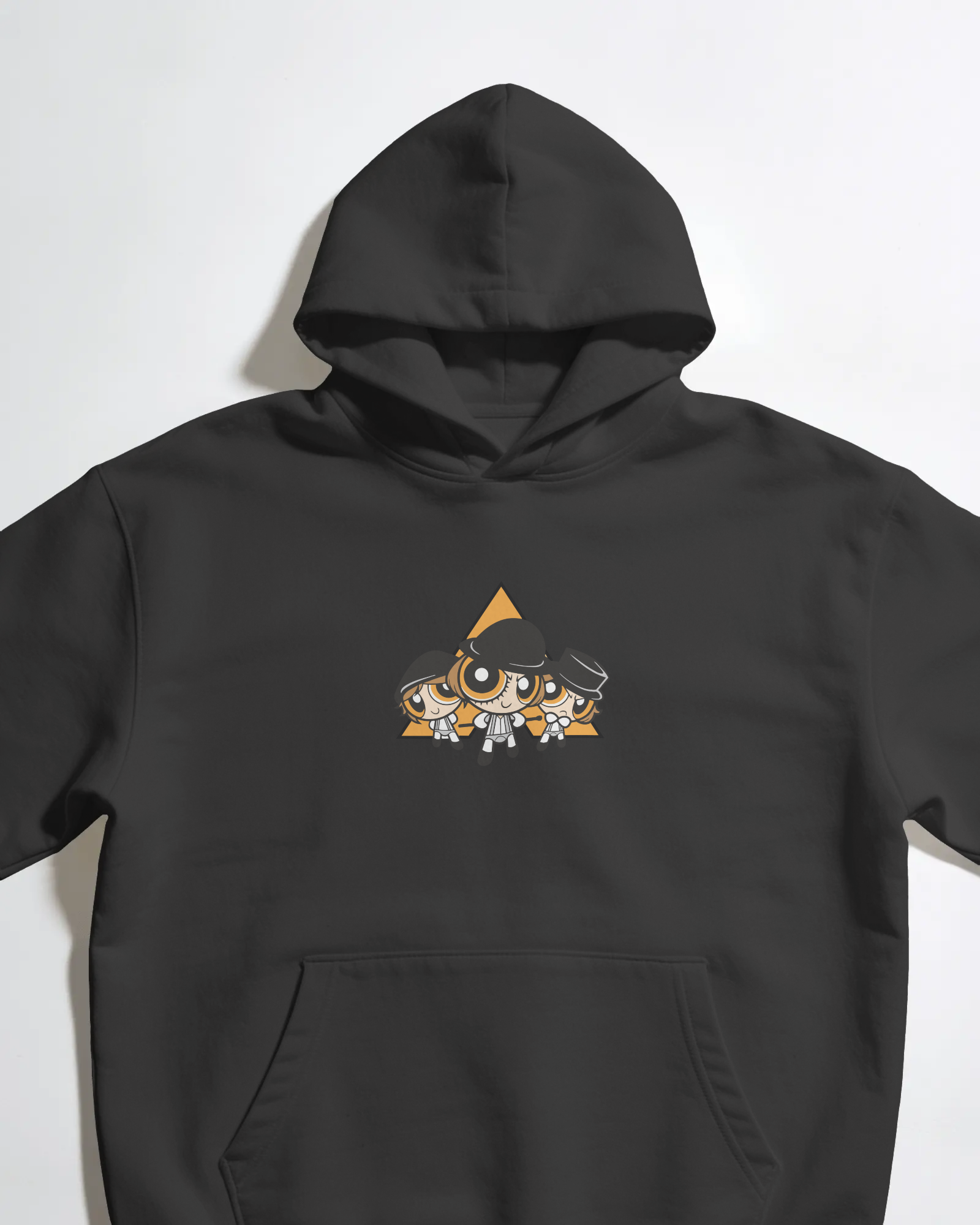 Powerpuff Orange Unisex Siyah Sweatshirt
