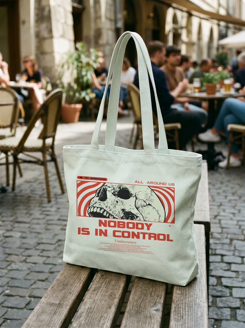 In Control Fermuarlı Astarlı Körüklü Kanvas Çanta 35 x 40 cm