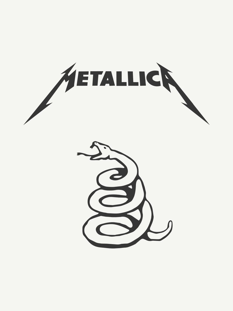 Metallica Yılan baskısının kendisi, ürün üzerinde değil