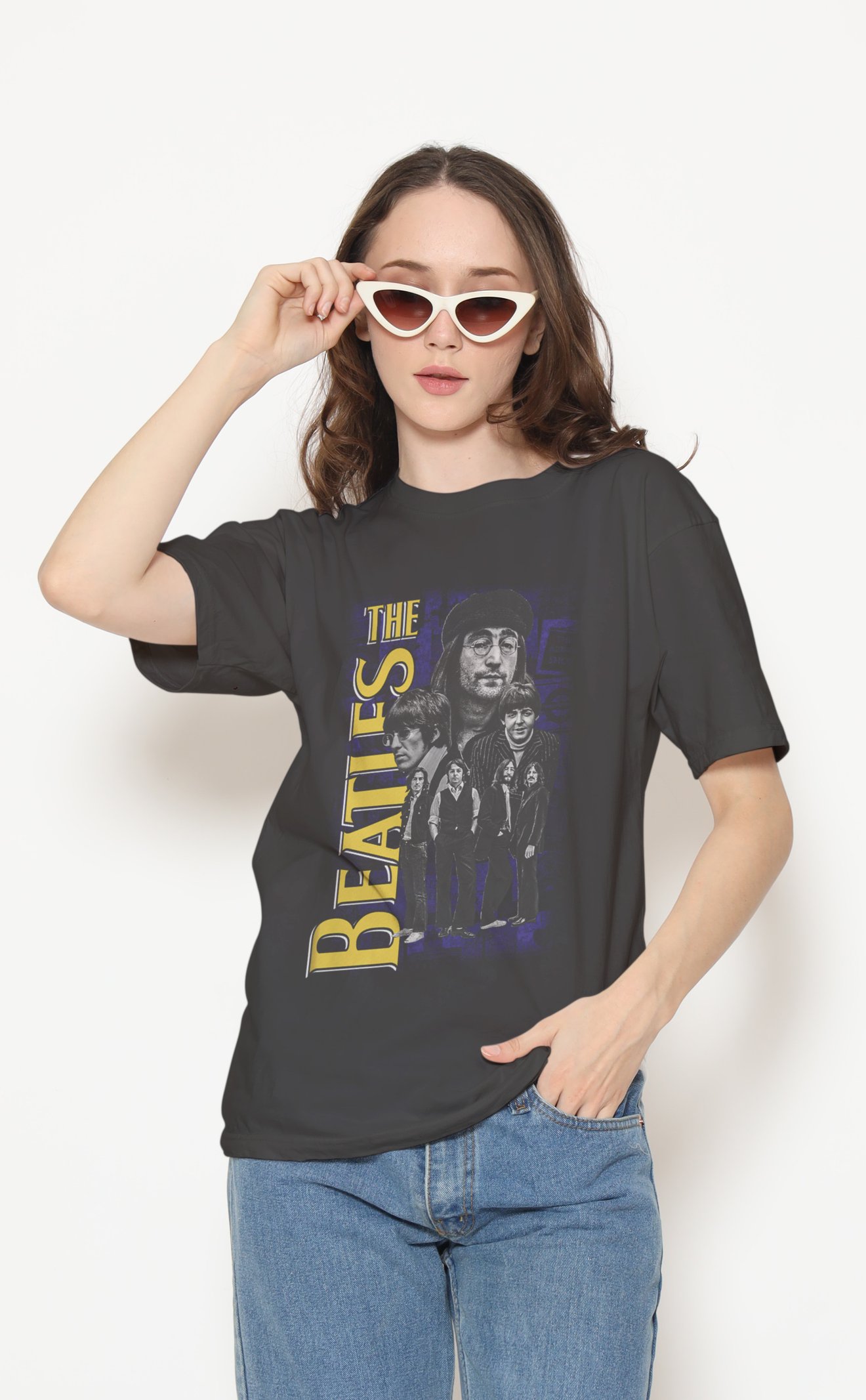 The Beatles Dijital Baskı Unisex Tişört