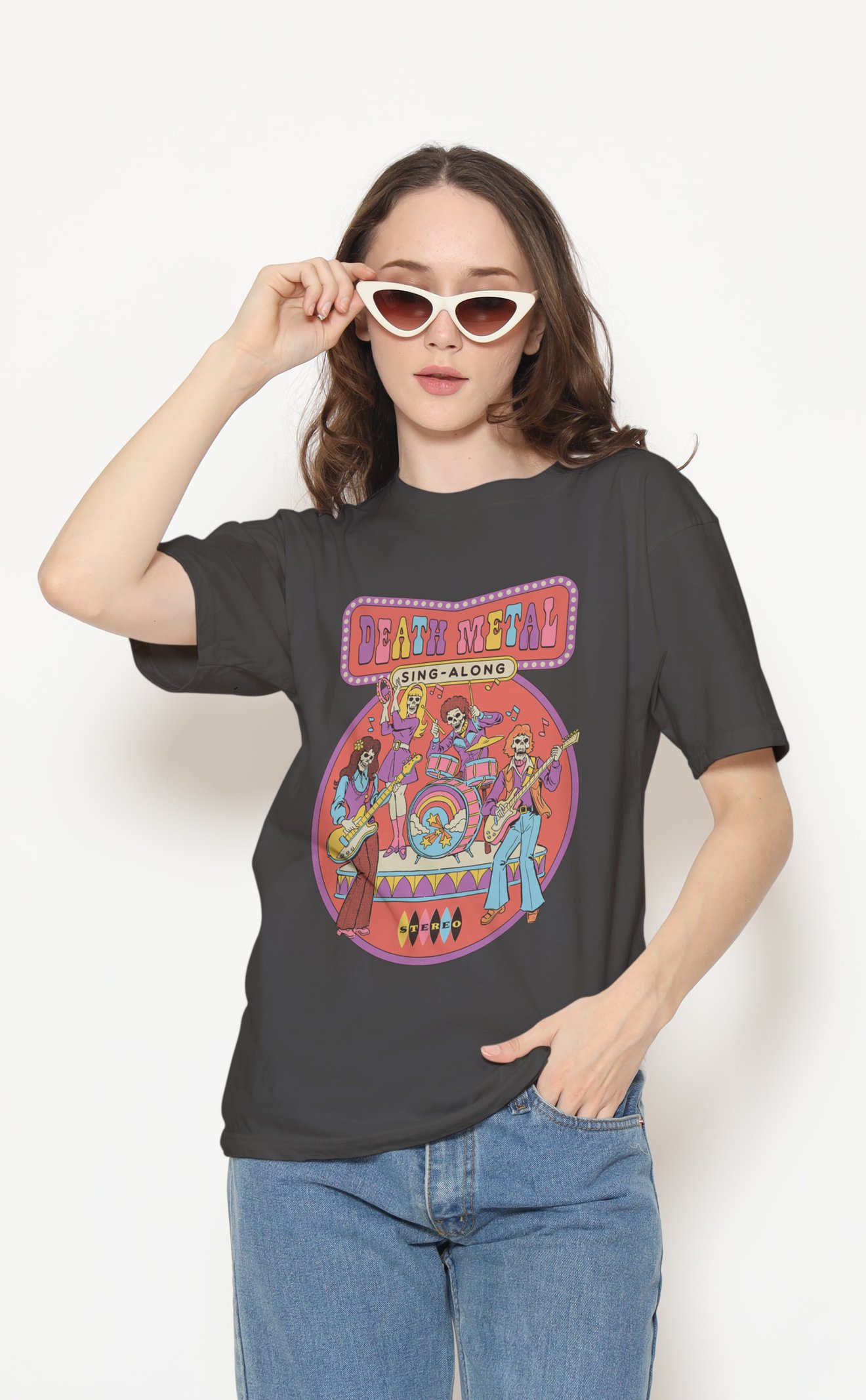 Death Metal Dijital Baskı Unisex Tişört