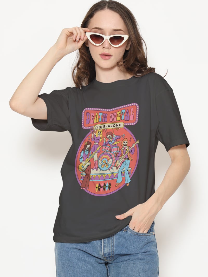 Death Metal Dijital Baskı Unisex Tişört