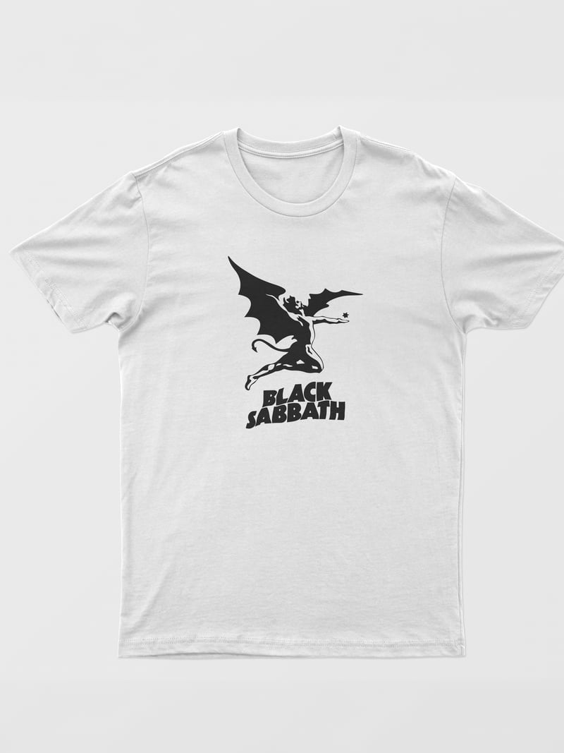 Black Sabbath Unisex Beyaz Tişört