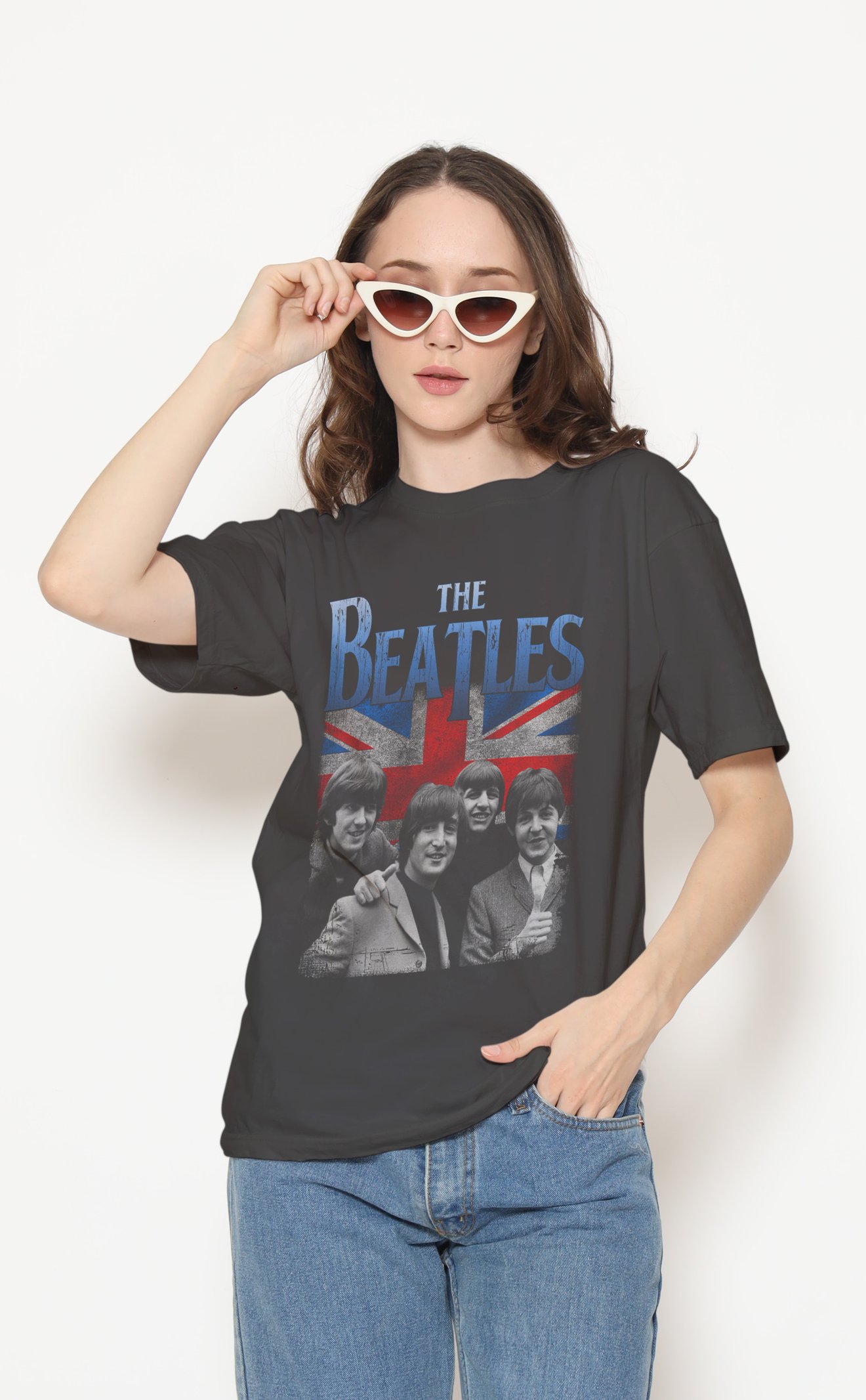 The Beatles Dijital Baskı Unisex Tişört