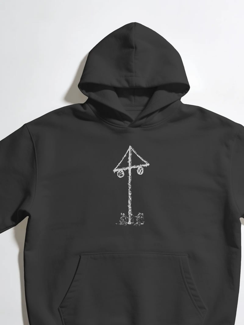 Midsommar Unisex Siyah Sweatshirt