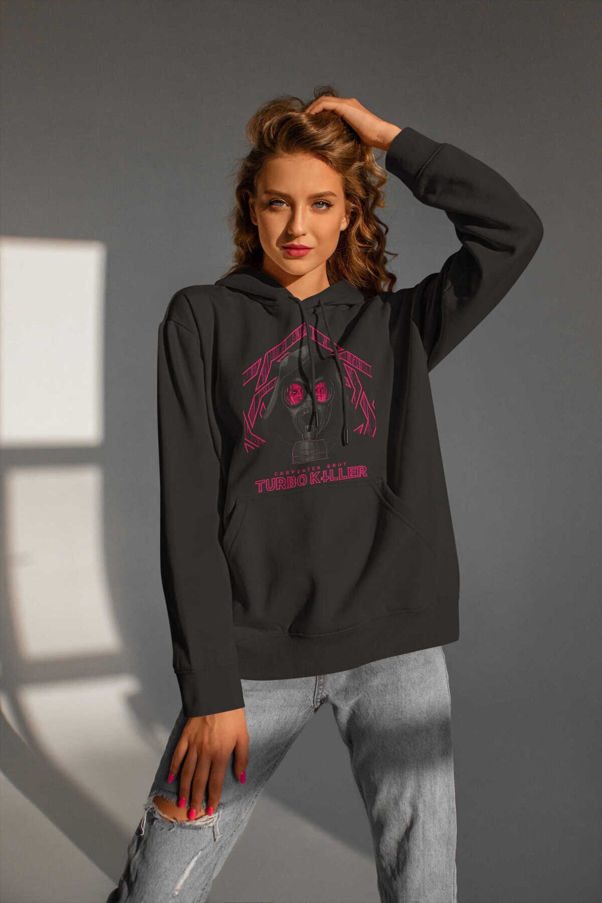 Carpenter Brut Gaz Maskesi Kapüşonlu Sweatshirt