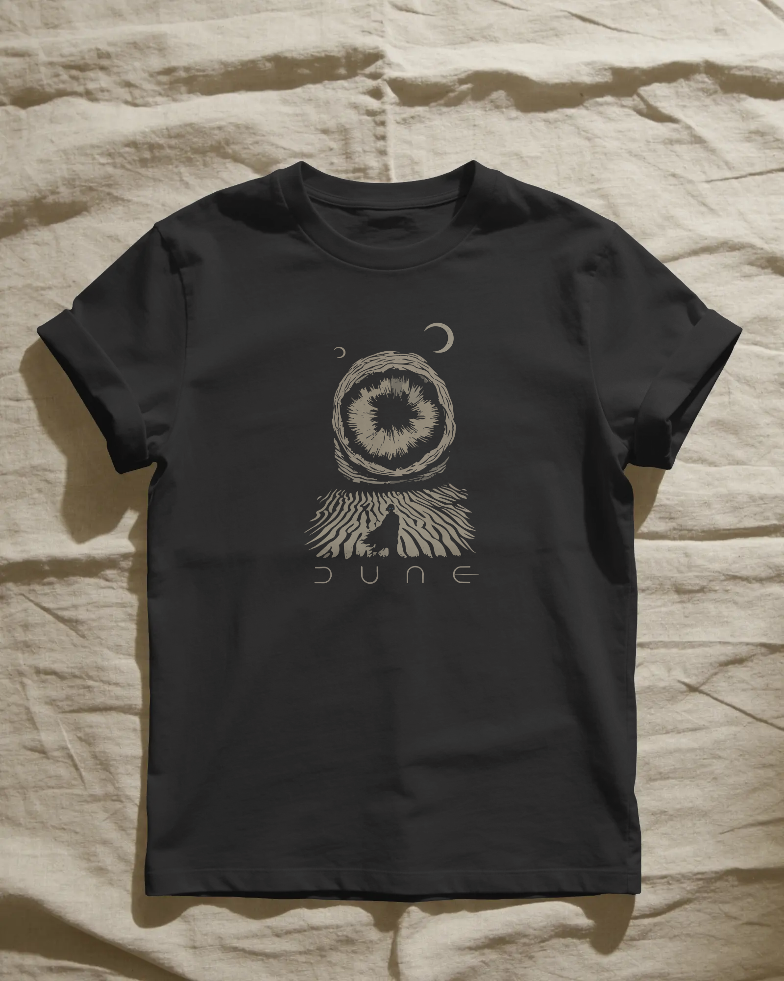 Dune Unisex Siyah Tişört