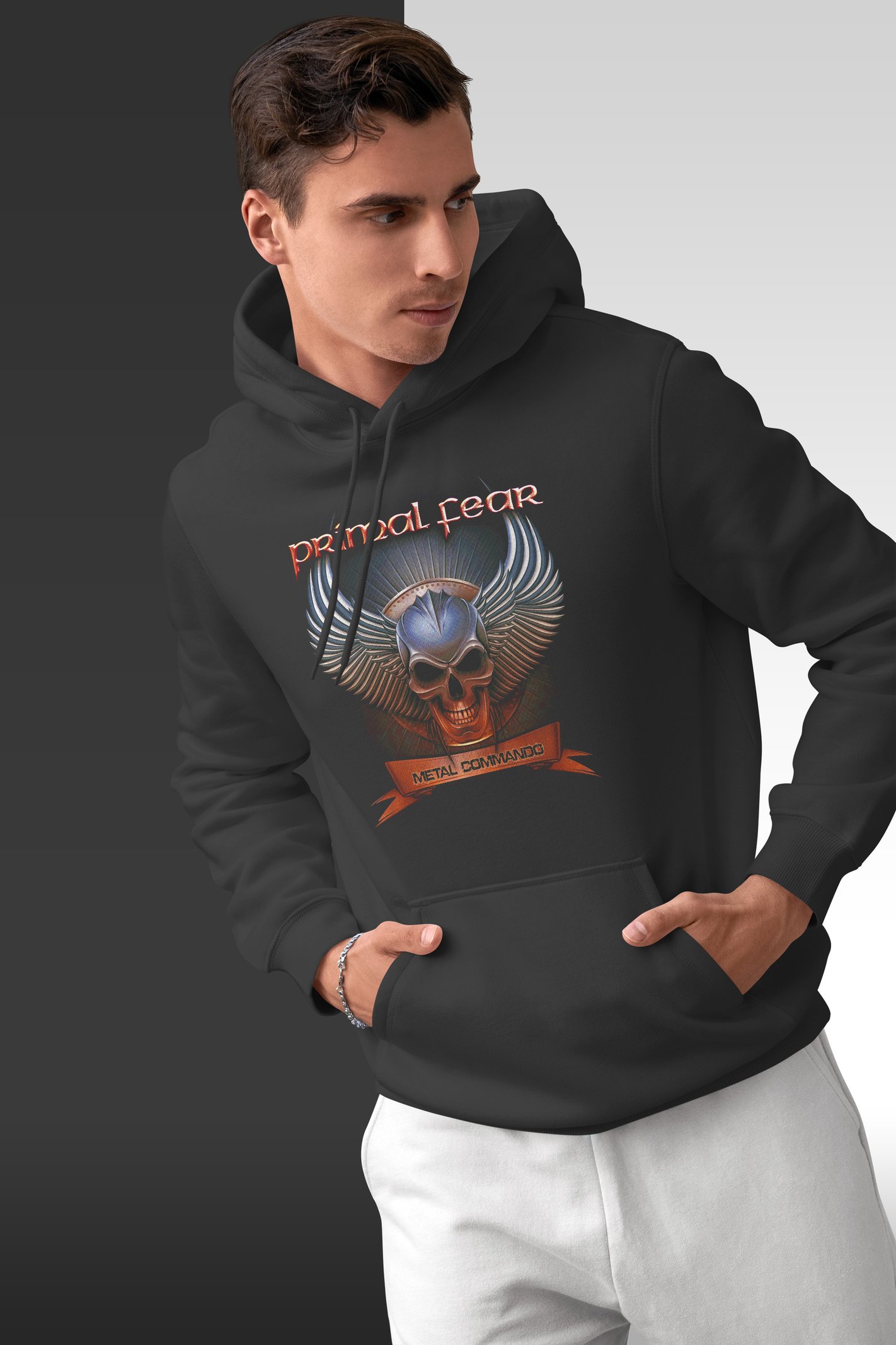 Primal Fear Kafatası Kapüşonlu Sweatshirt