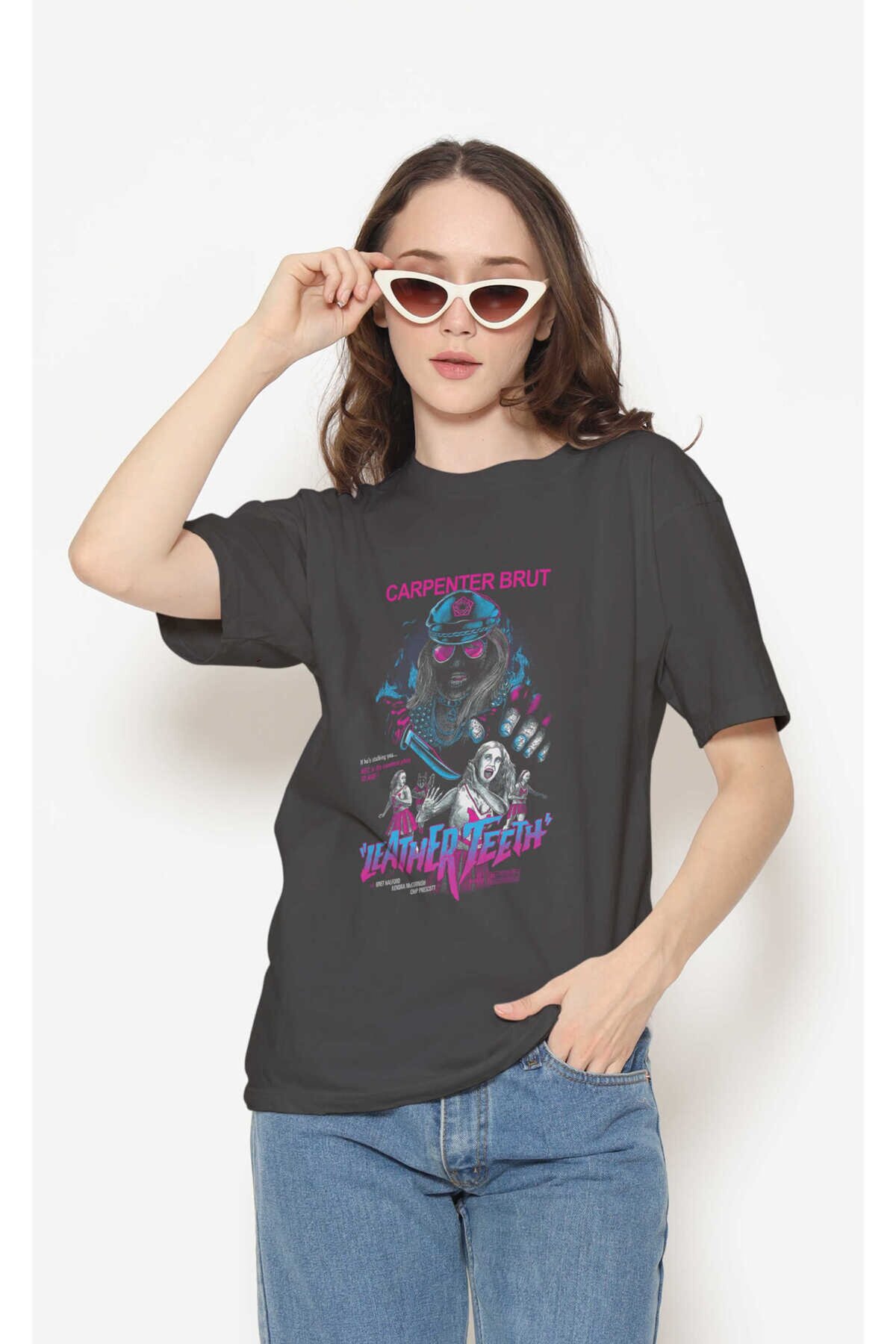 Carpenter Brut Dijital Baskı Siyah Unisex Tişört