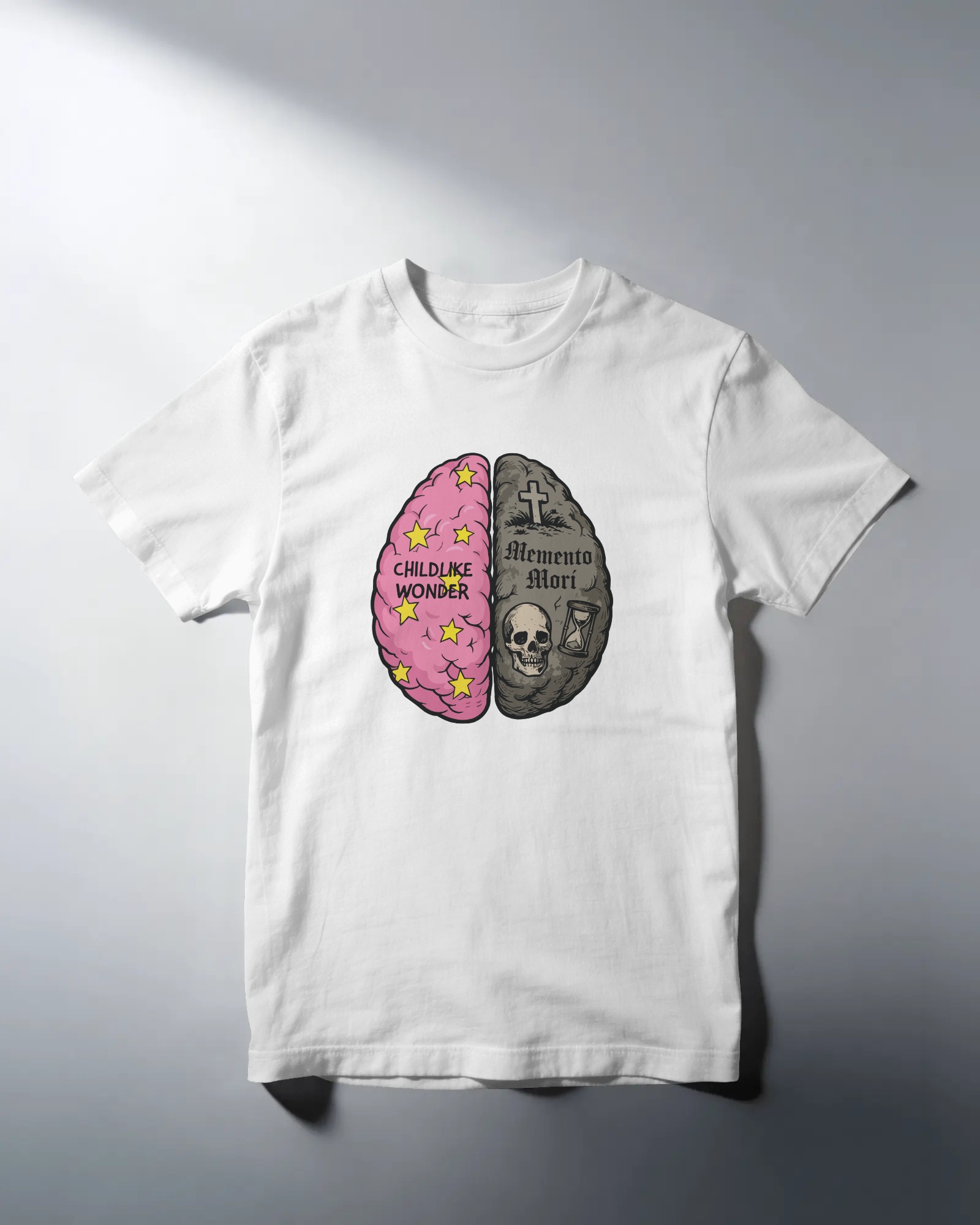 Memento Mori Unisex Beyaz Tişört