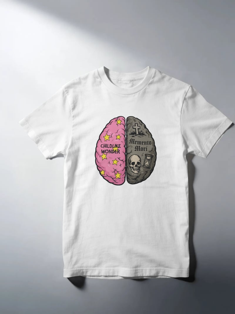 Memento Mori Unisex Beyaz Tişört