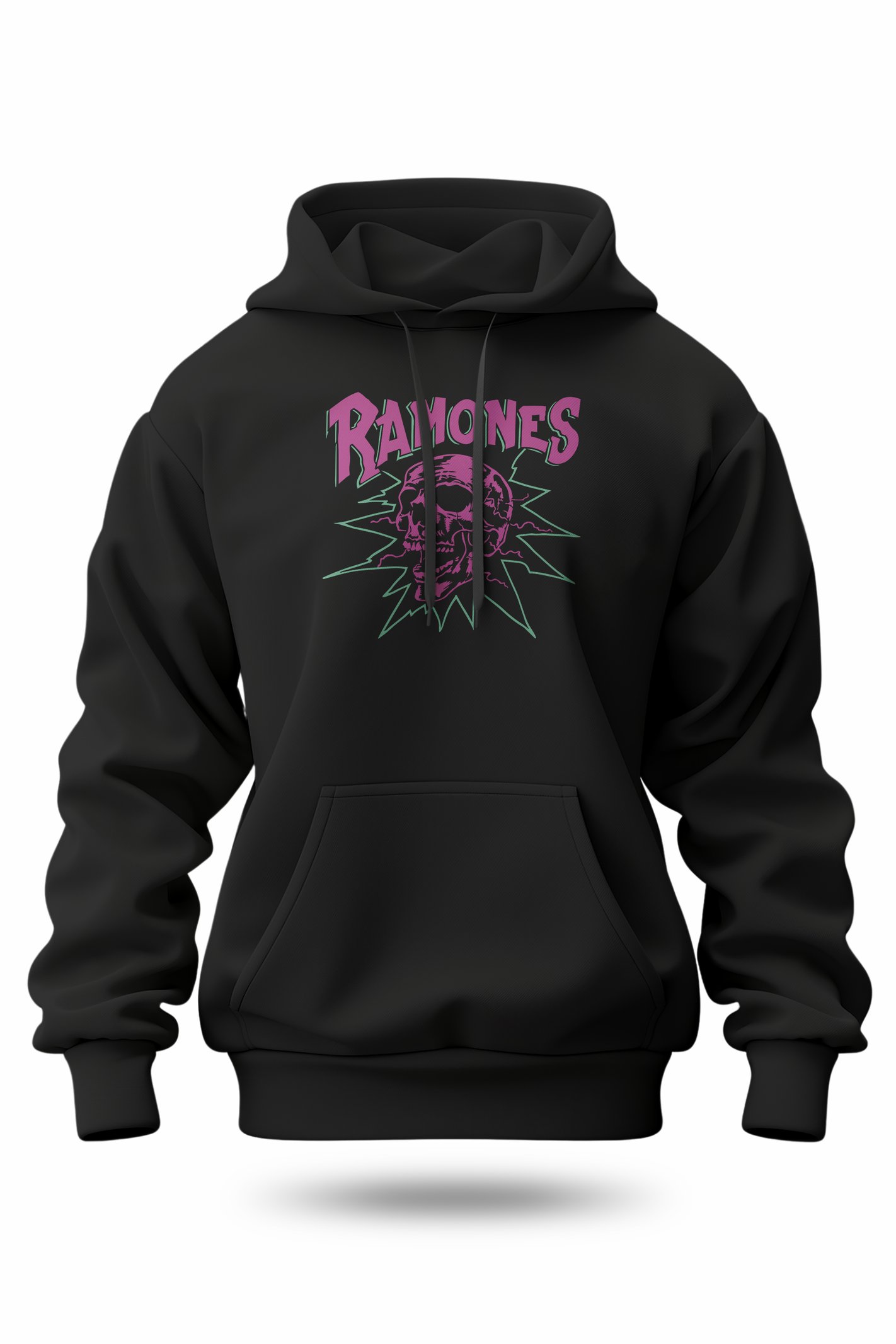 Ramones Kafatası Kapüşonlu Sweatshirt