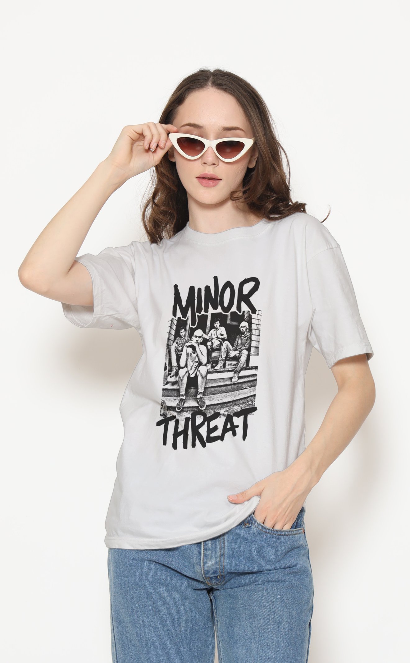 Minor Threat Unisex Beyaz Tişört