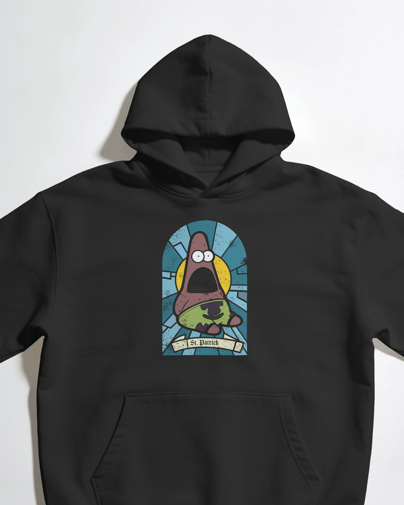 St. Patrick Siyah Kapüşonlu Sweatshirt