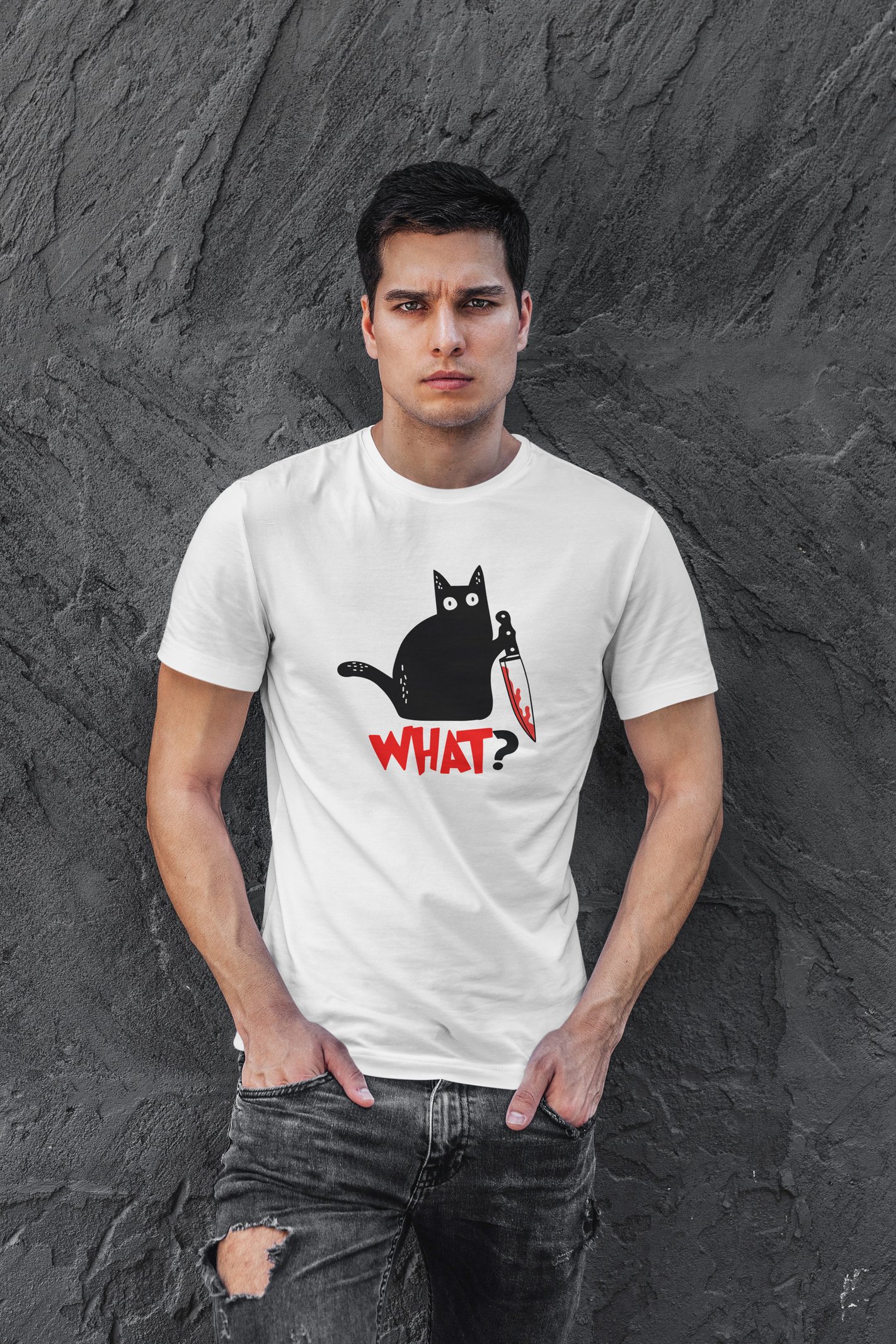 What Dijital Baskı Beyaz Unisex Tişört