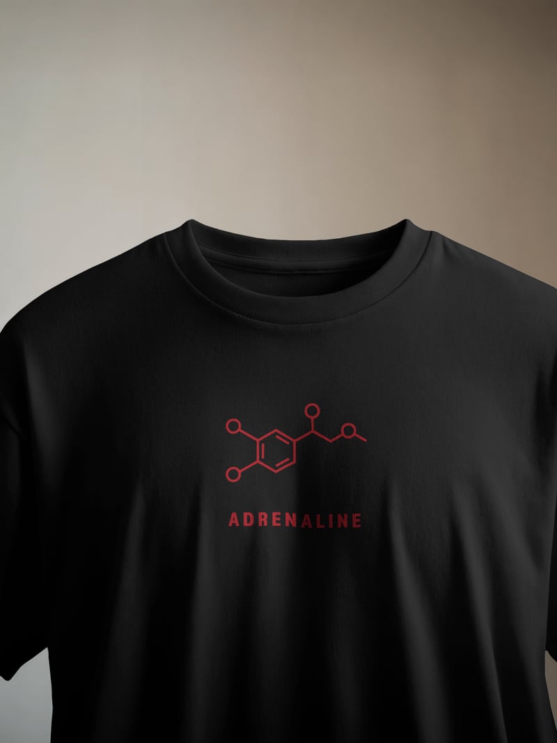 Adrenaline Siyah Tişört