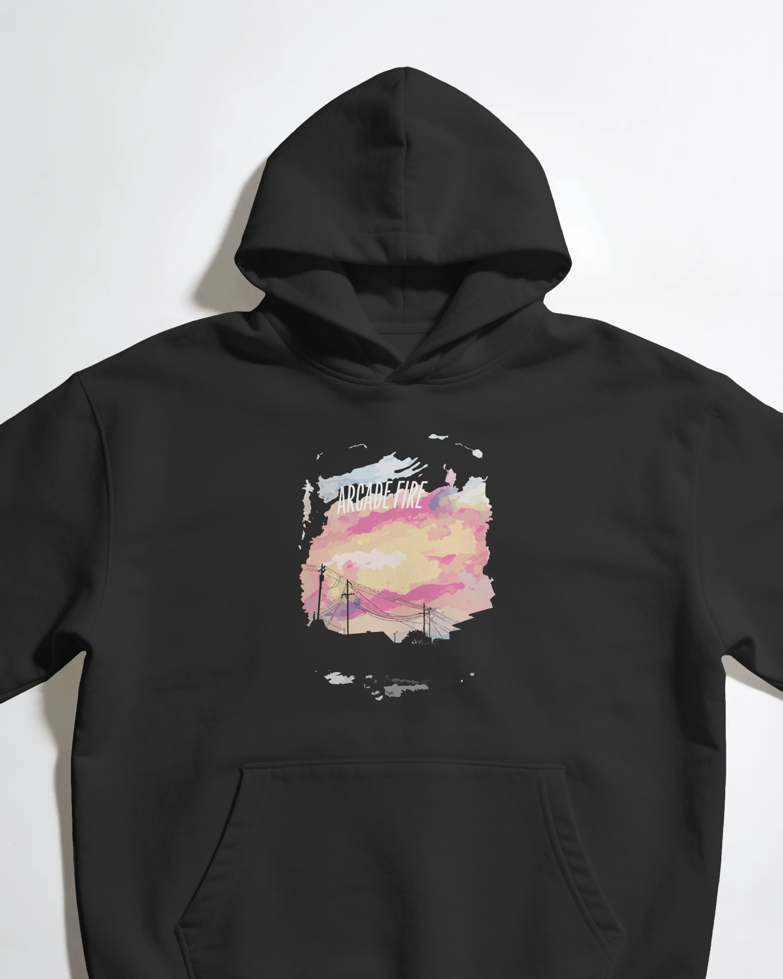 Arcade Fire Günbatımı Kapüşonlu Sweatshirt