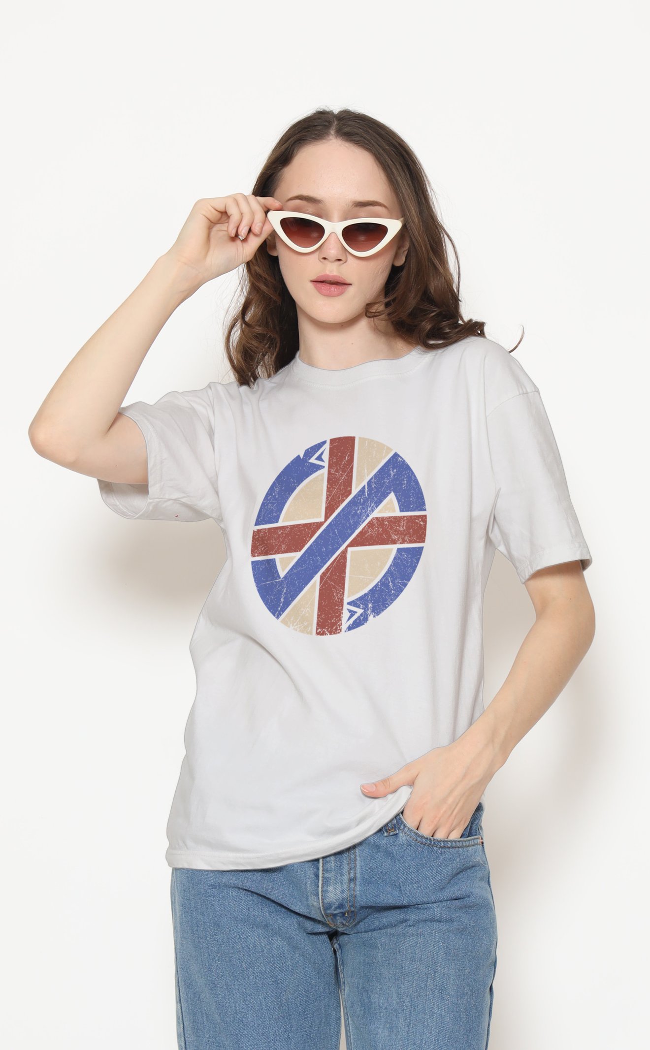 Crass Unisex Beyaz Tişört
