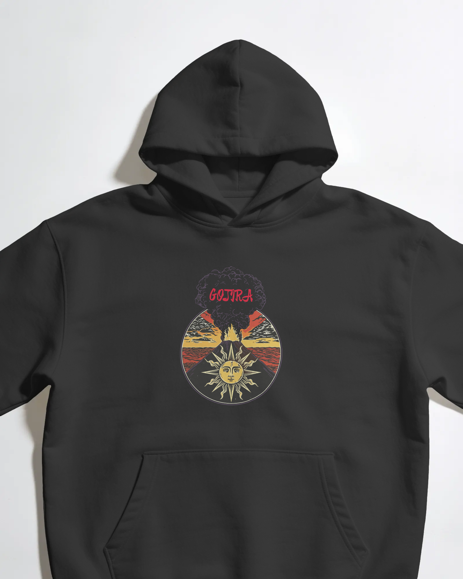 Gojira Unisex Siyah Kapüşonlu Sweatshirt