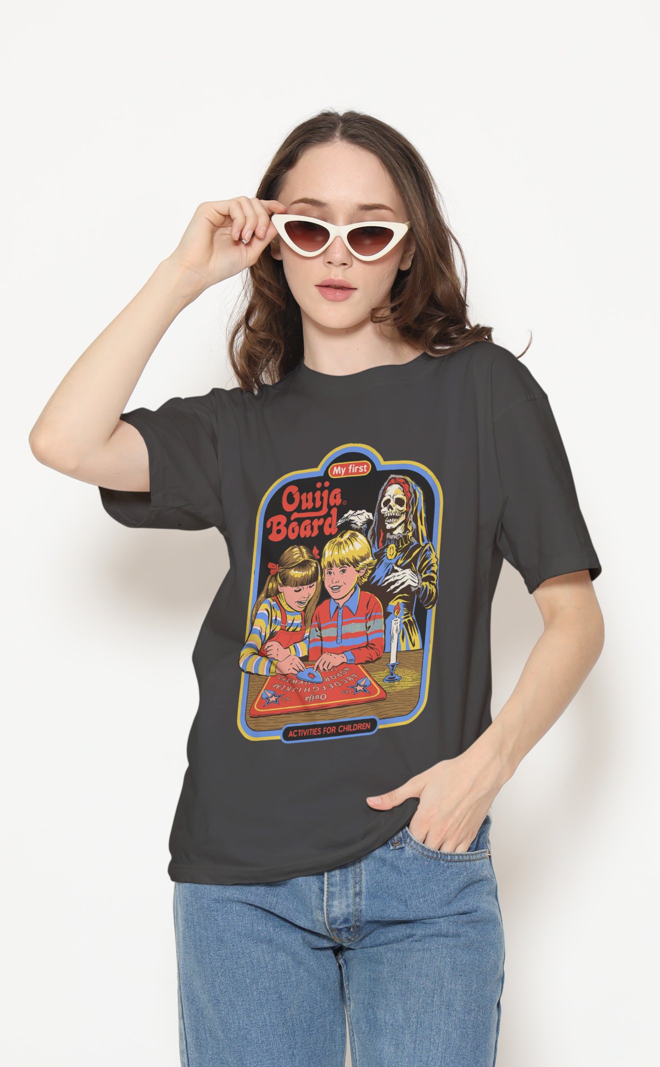 Ouija Dijital Baskı Unisex Tişört