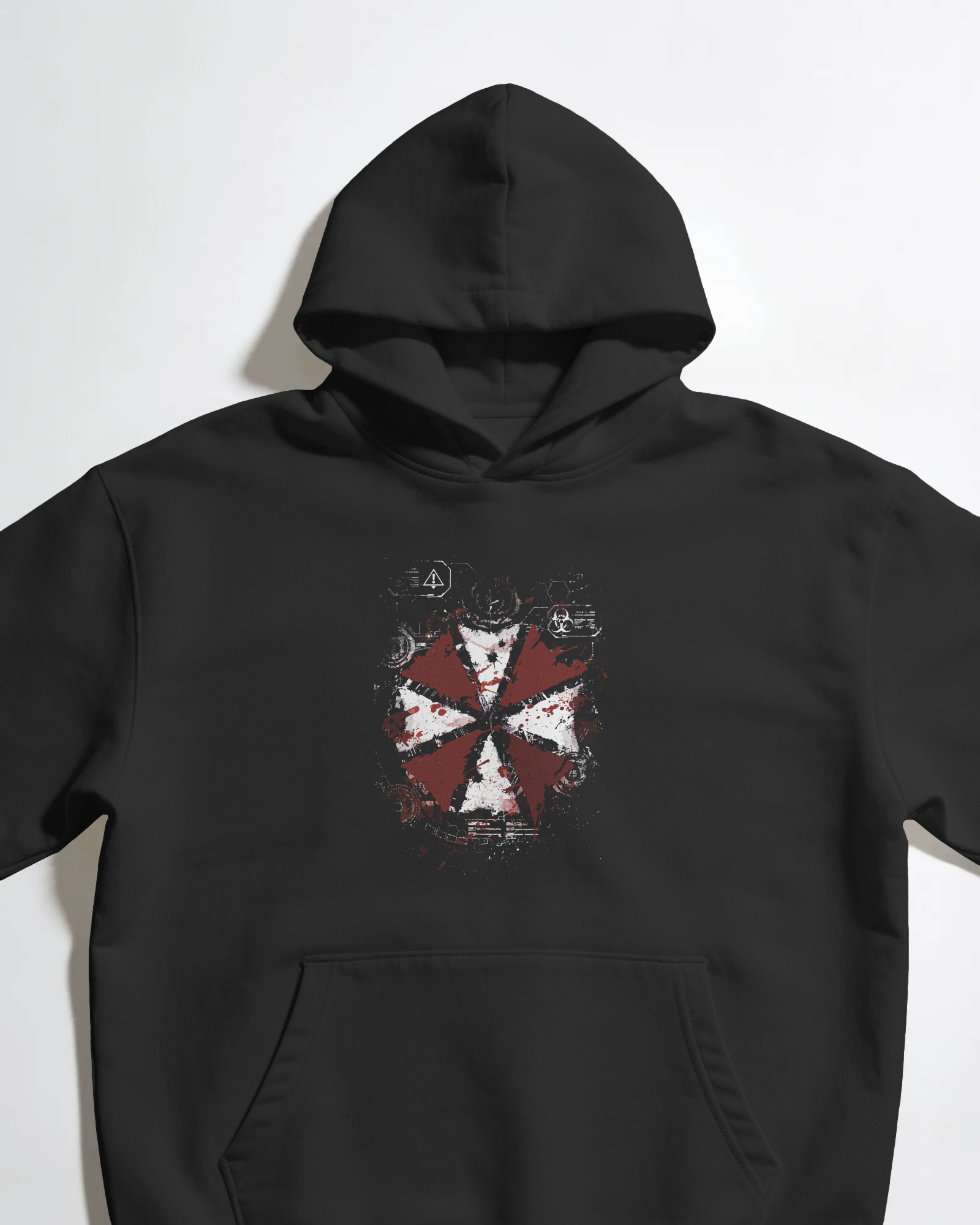 Resident Evil Siyah Kapüşonlu Sweatshirt