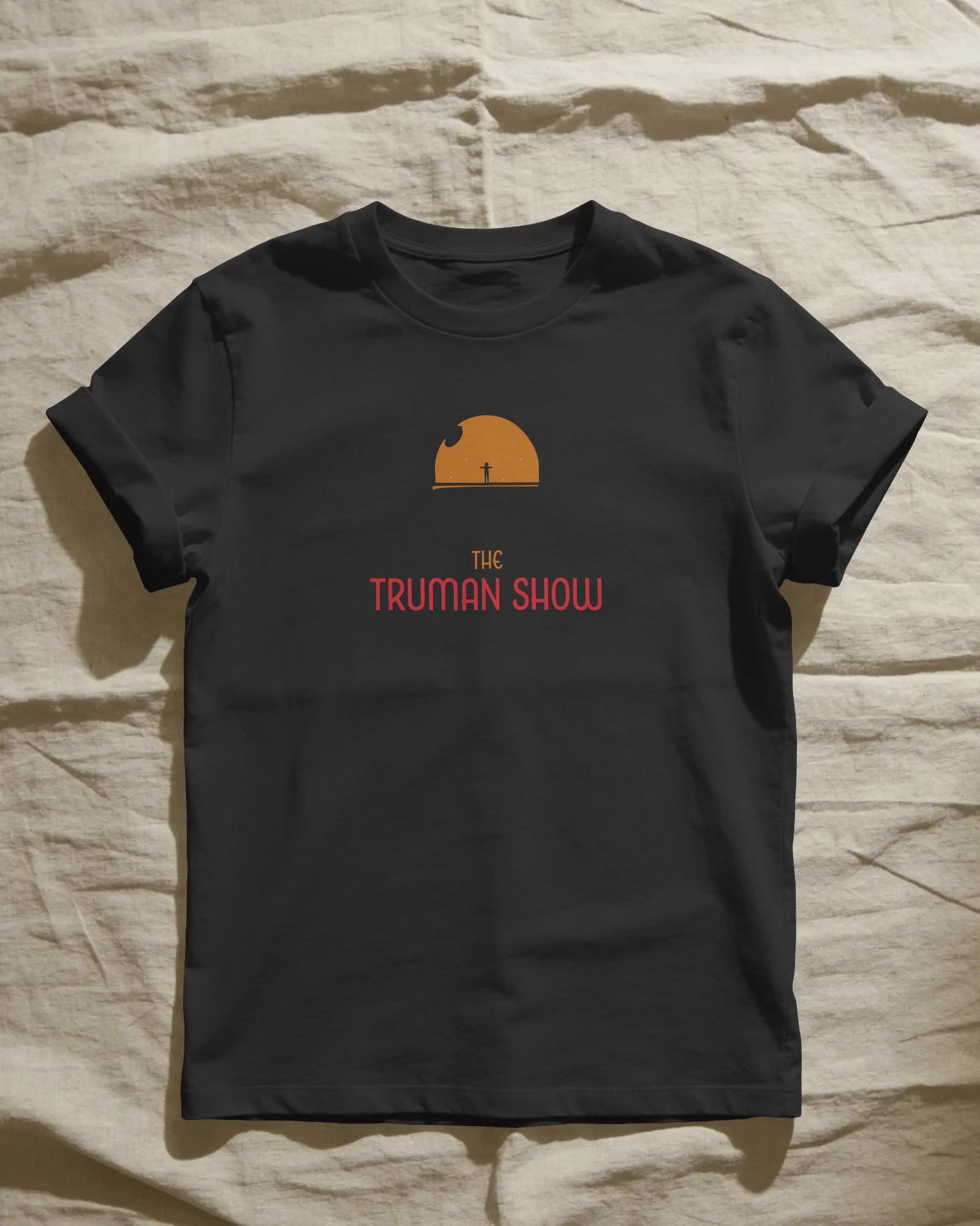 The Truman Show Unisex Siyah Tişört
