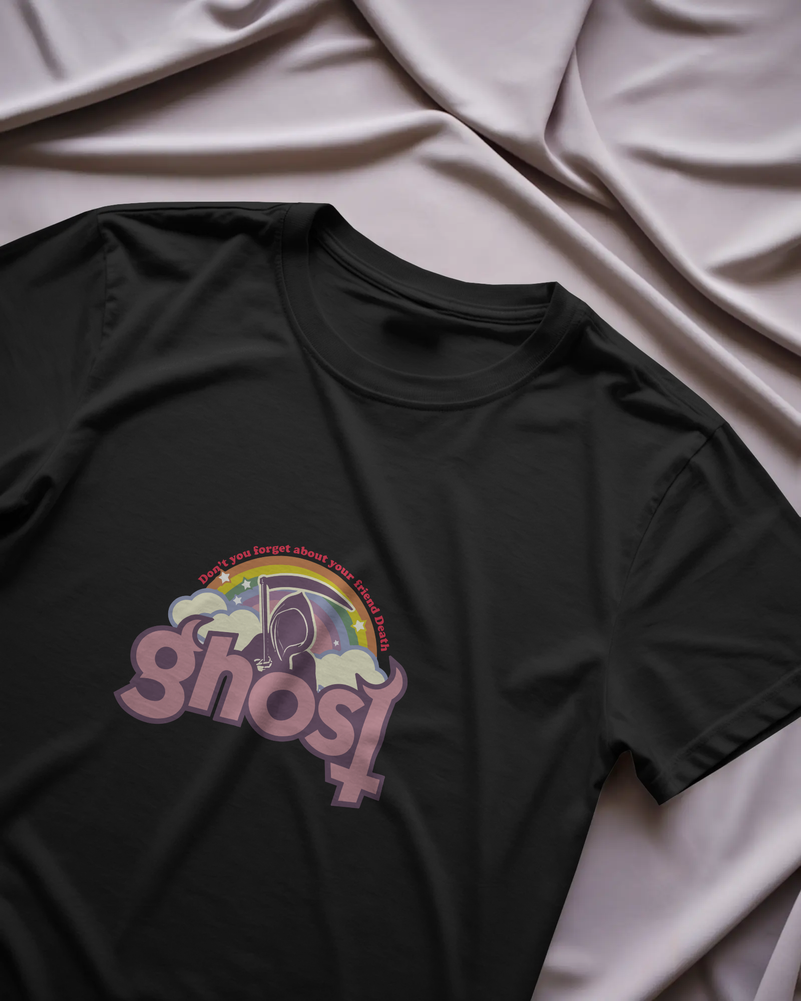 Ghost Siyah Unisex Tişört