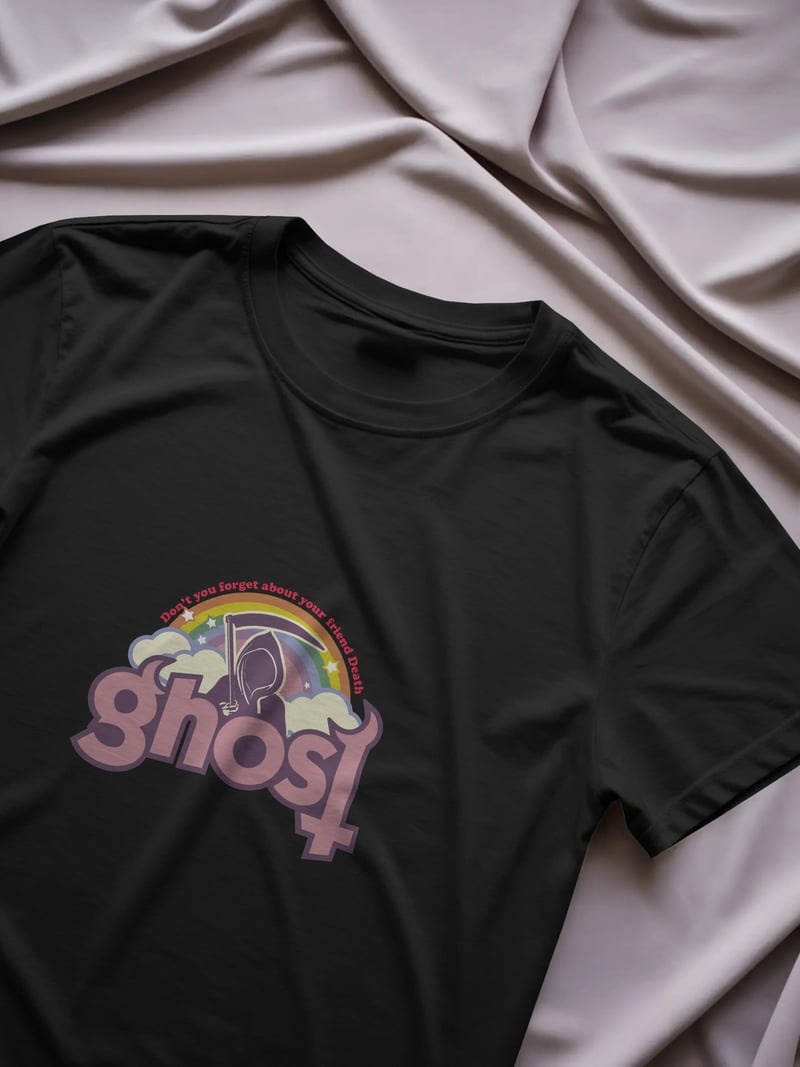 Ghost Siyah Unisex Tişört