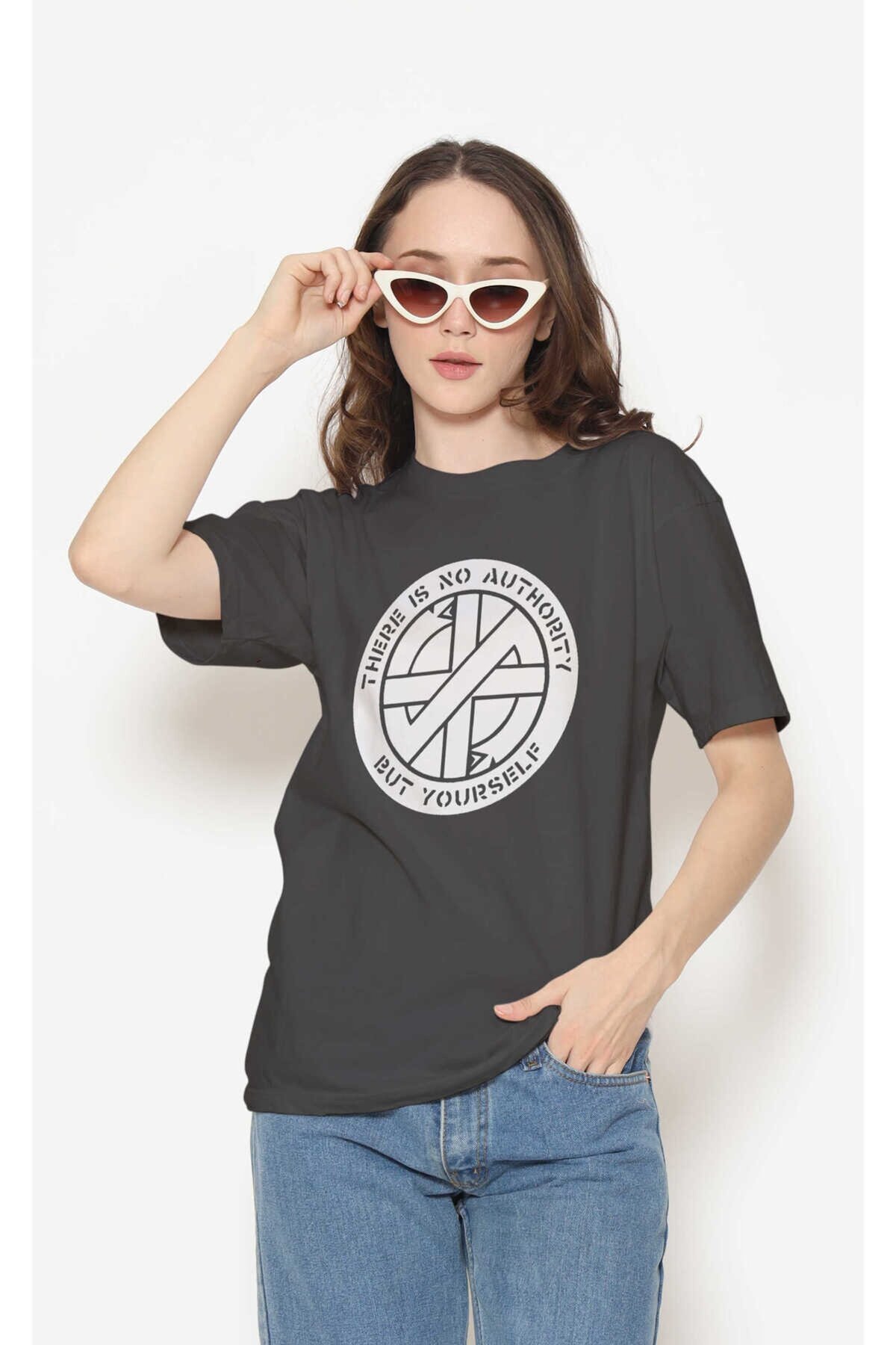 Crass Dijital Baskı Siyah Unisex Tişört