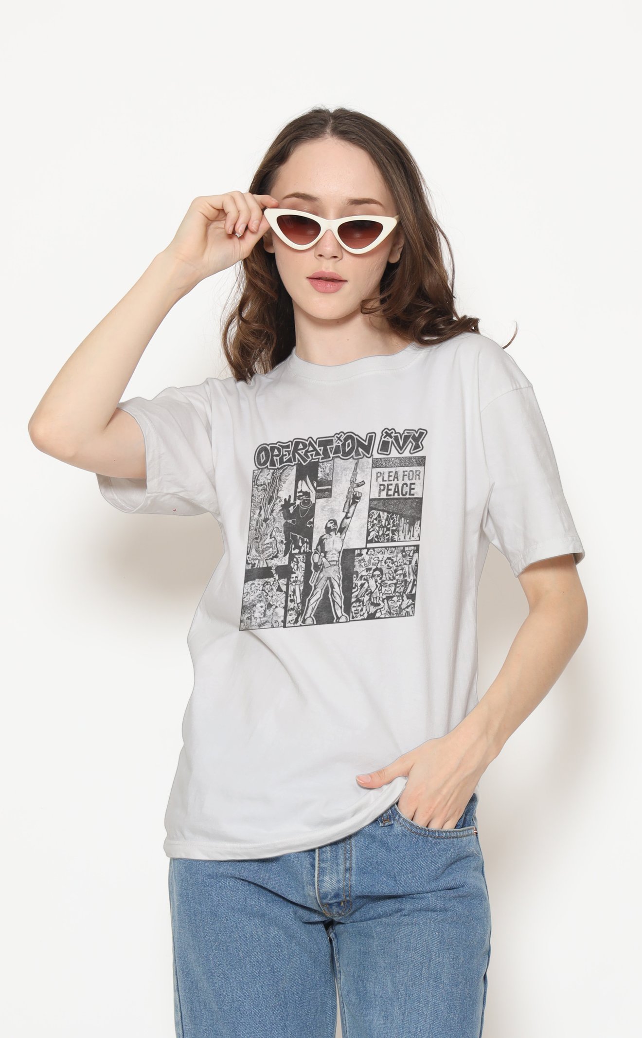 Operation Ivy Unisex Beyaz Tişört