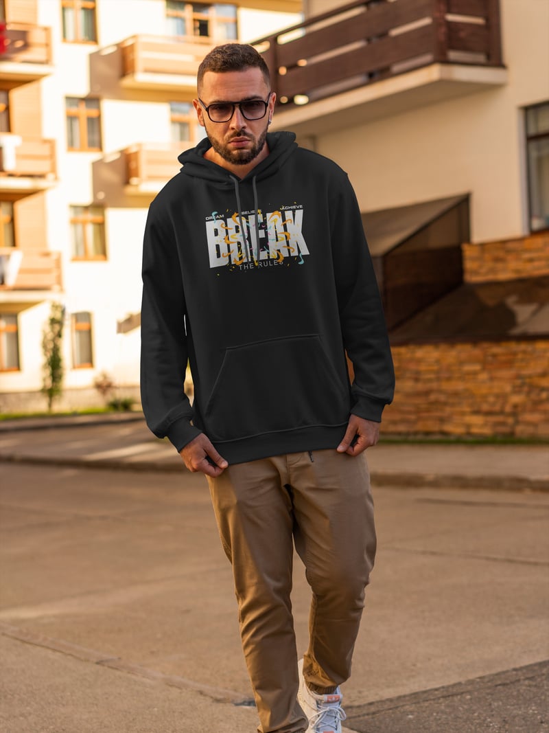 Break the Rules Kapüşonlu Unisex Sweatshirt
