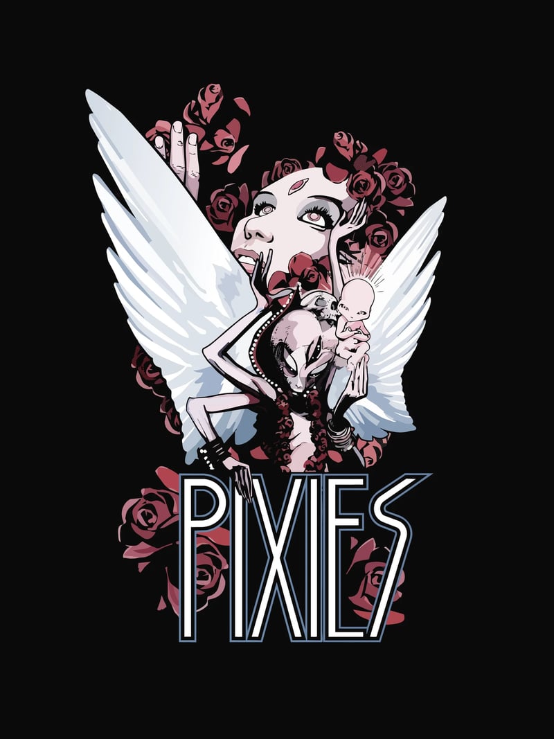 Pixies Kanatlar baskısının kendisi, ürün üzerinde değil