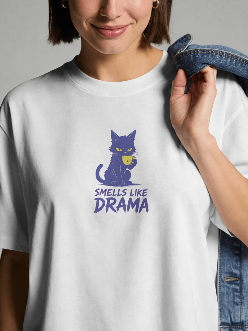 Smells Like Drama Beyaz Tişört