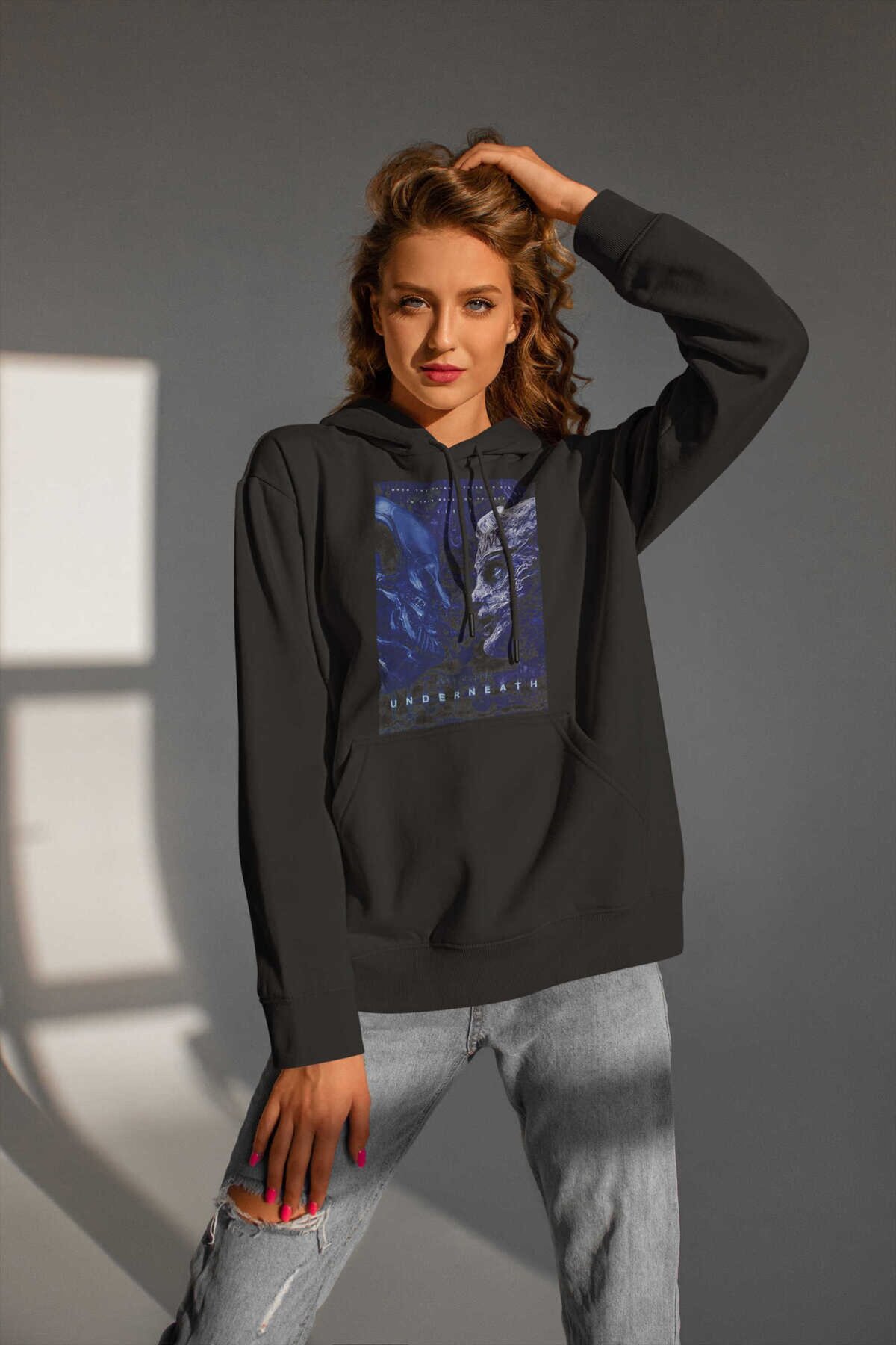 Code Orange Uzay Kapüşonlu Sweatshirt