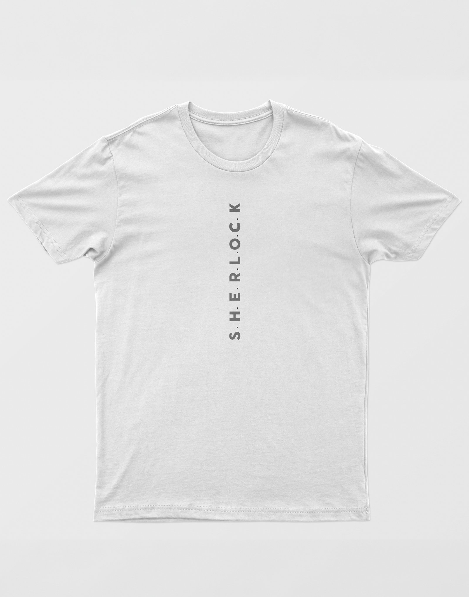 Sherlock Unisex Beyaz Tişört
