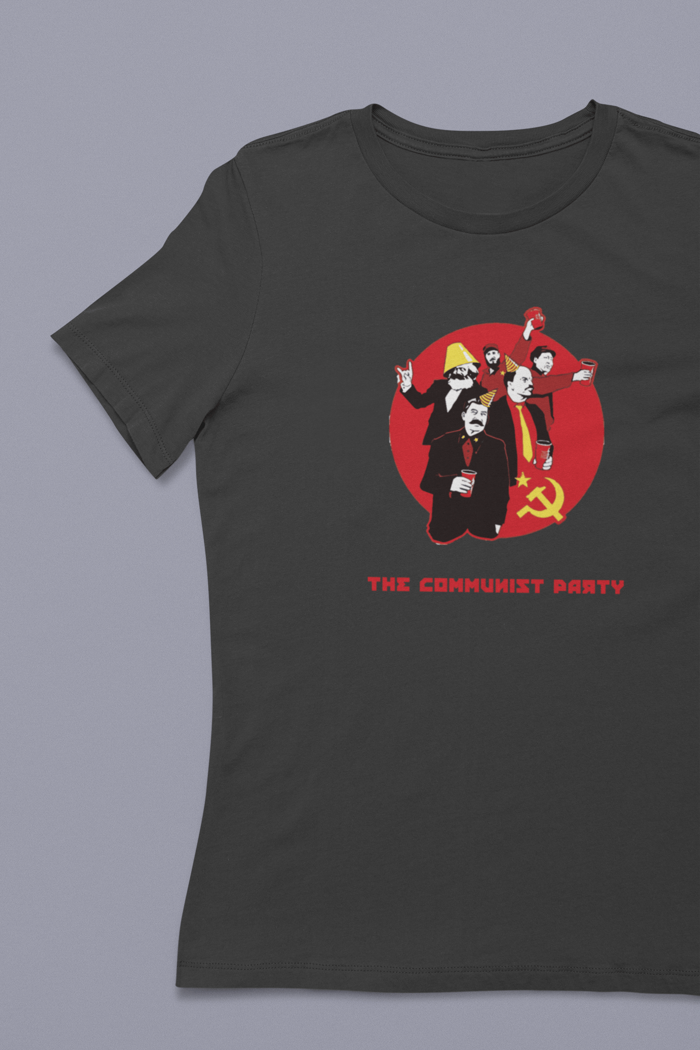 The Communist Party Unisex Siyah Tişört