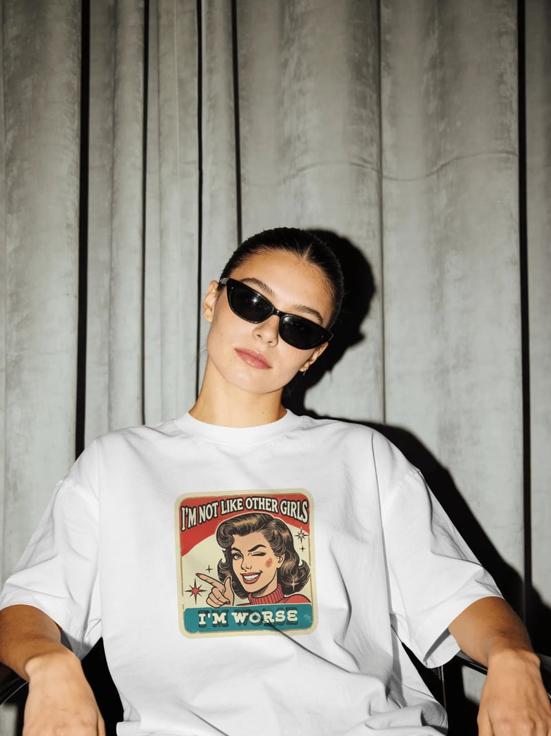 I'm Worse Unisex Beyaz Tişört